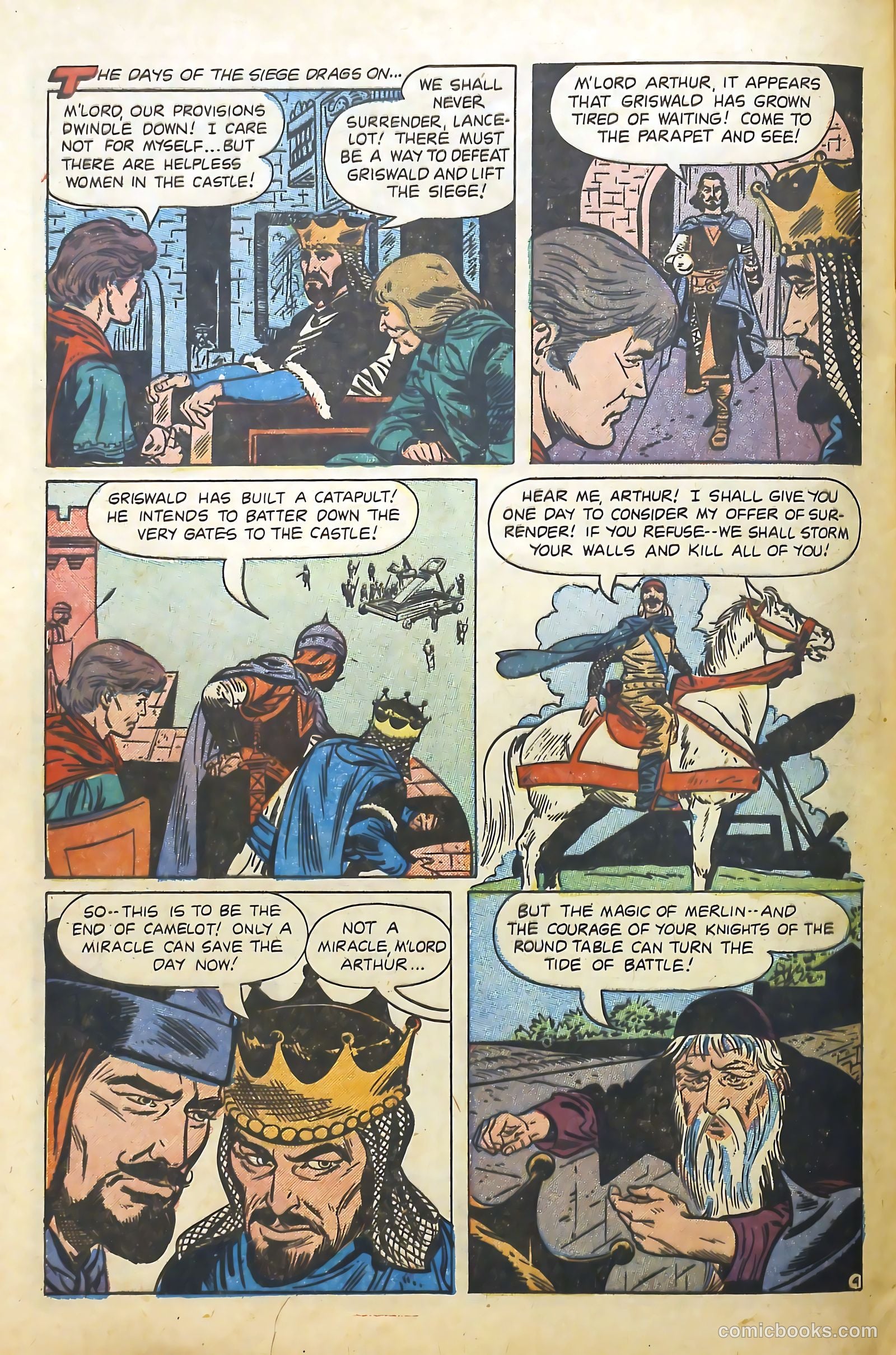 Knights of the Round Table #10 (1957) — page 30 of 36
