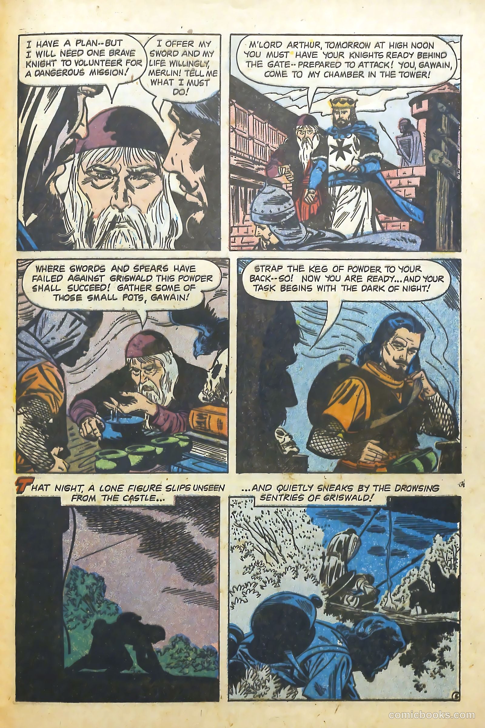 Knights of the Round Table #10 (1957) — page 31 of 36