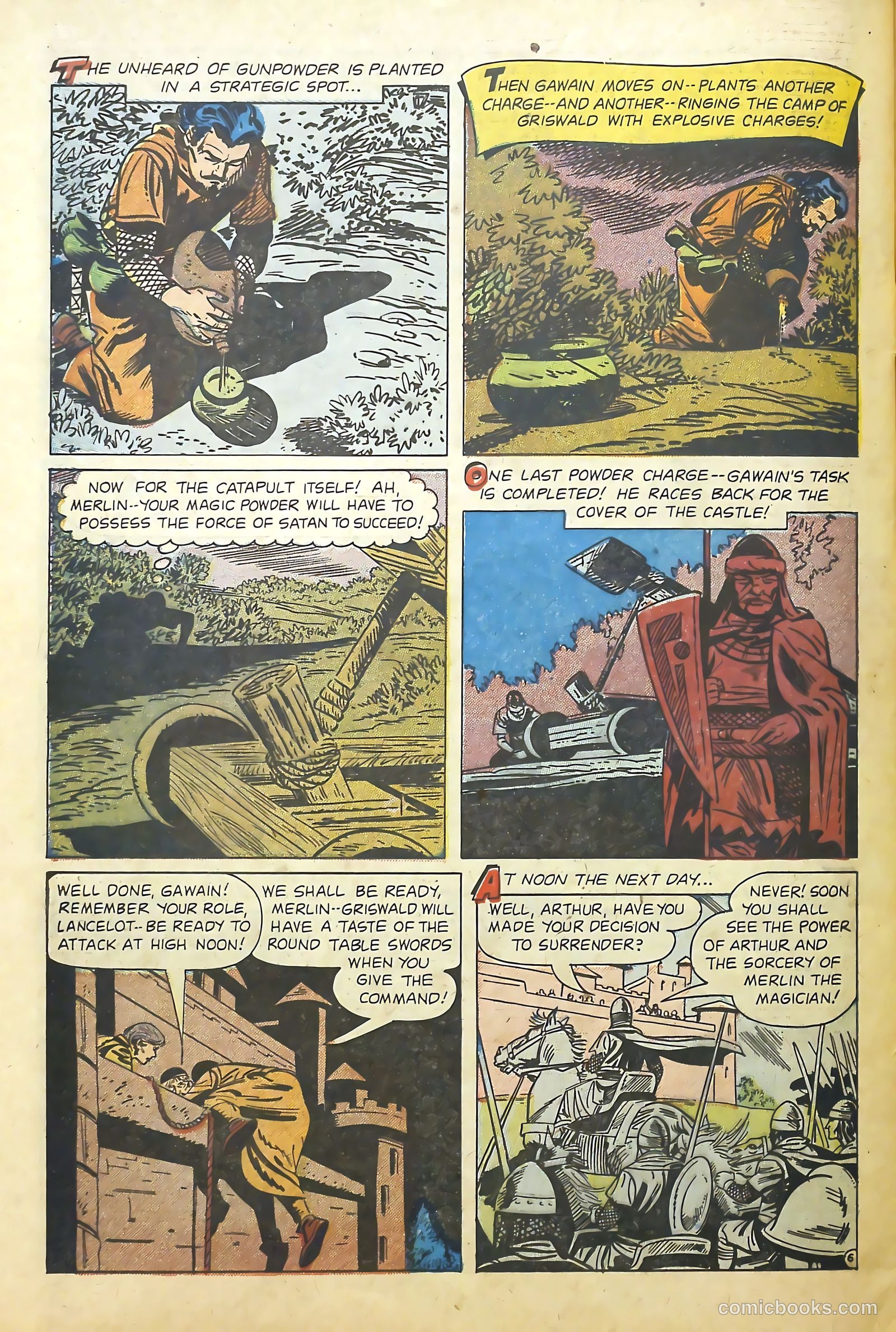 Knights of the Round Table #10 (1957) — page 32 of 36