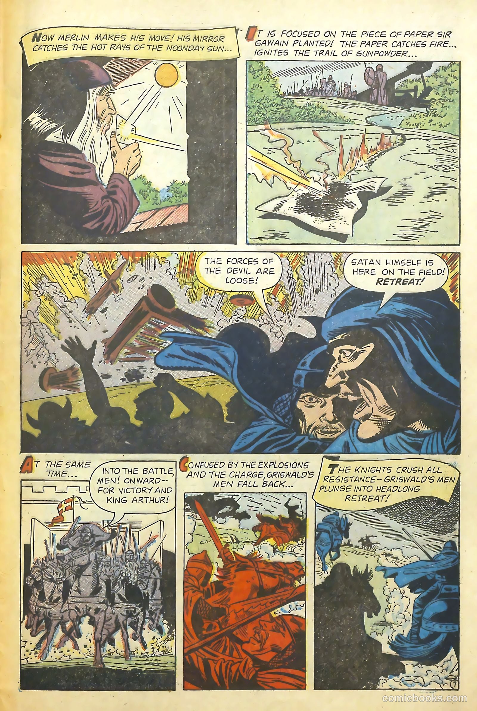 Knights of the Round Table #10 (1957) — page 33 of 36