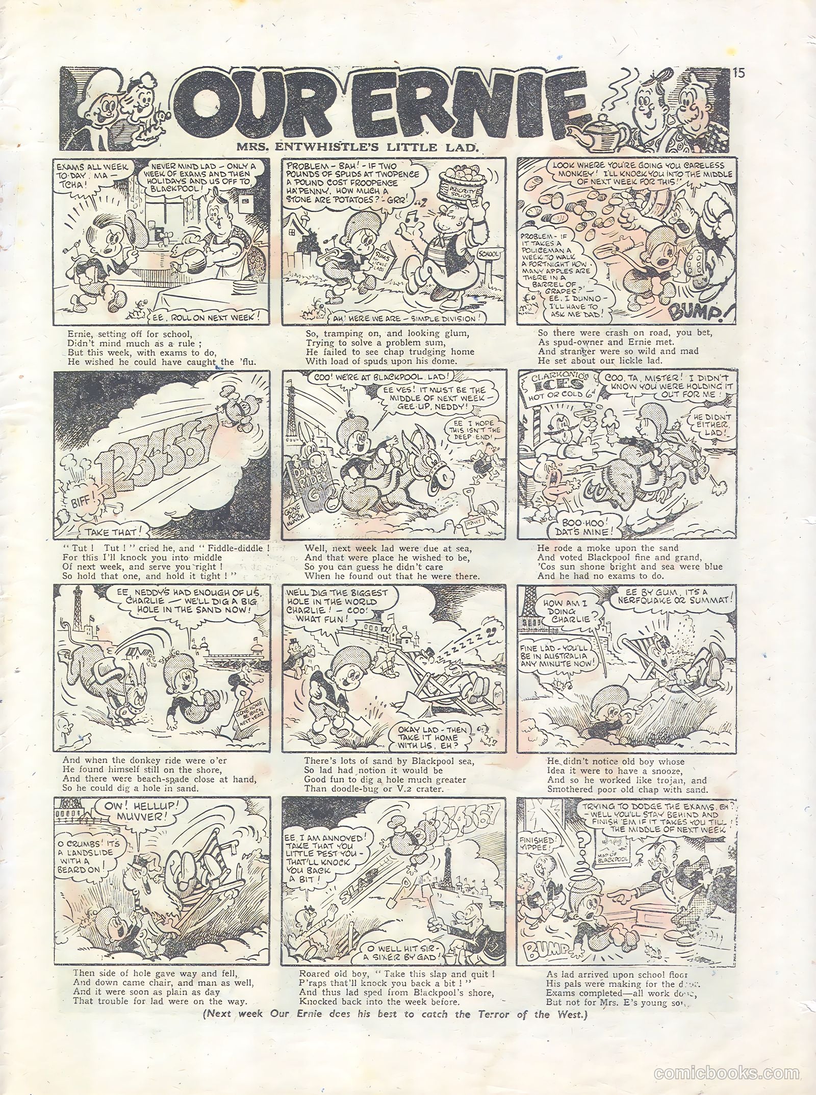 Knockout #335 (1945) — page 15 of 16