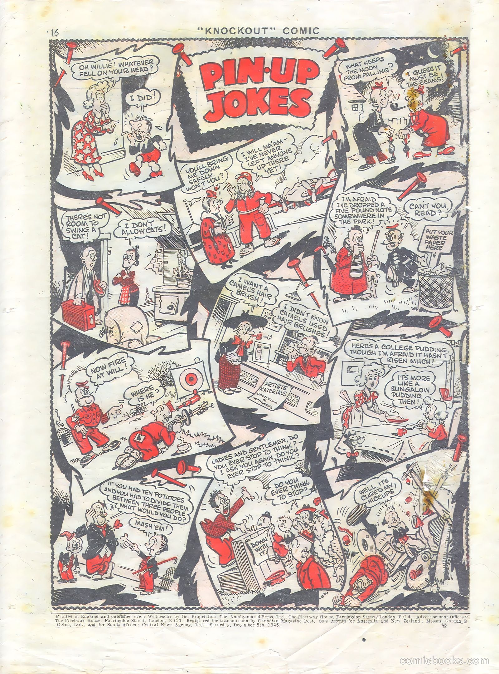 Knockout #354 (1945) — page 16 of 16