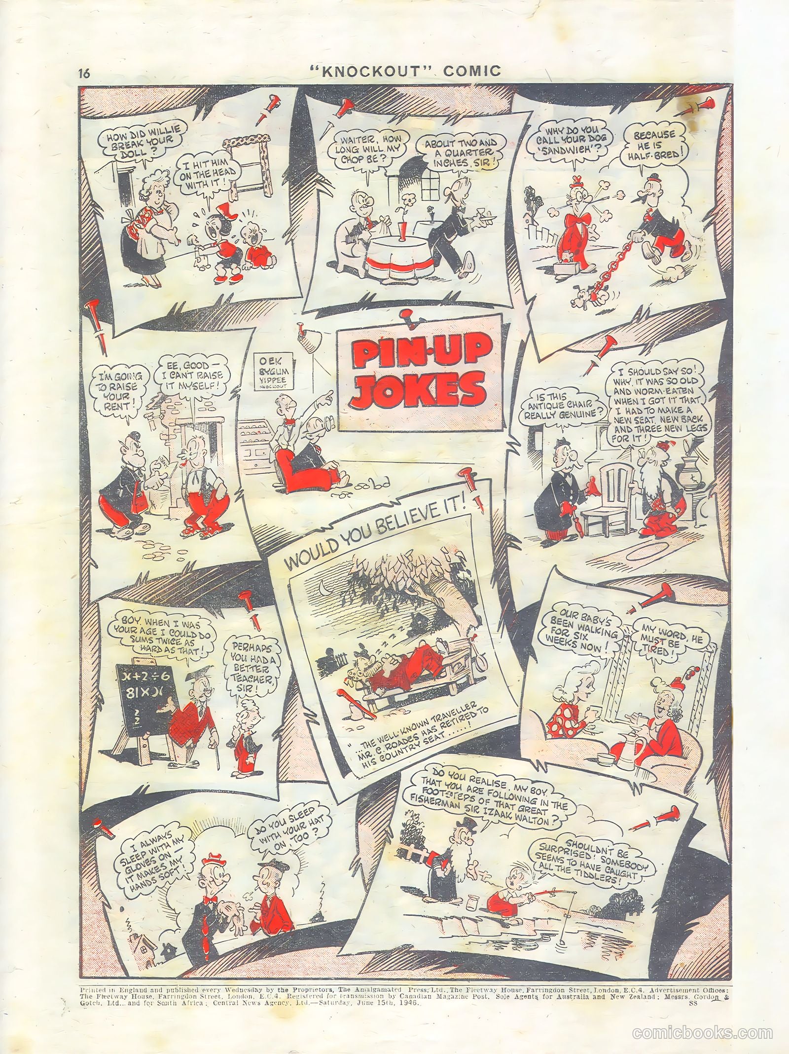 Knockout #381 (1946) — page 16 of 16