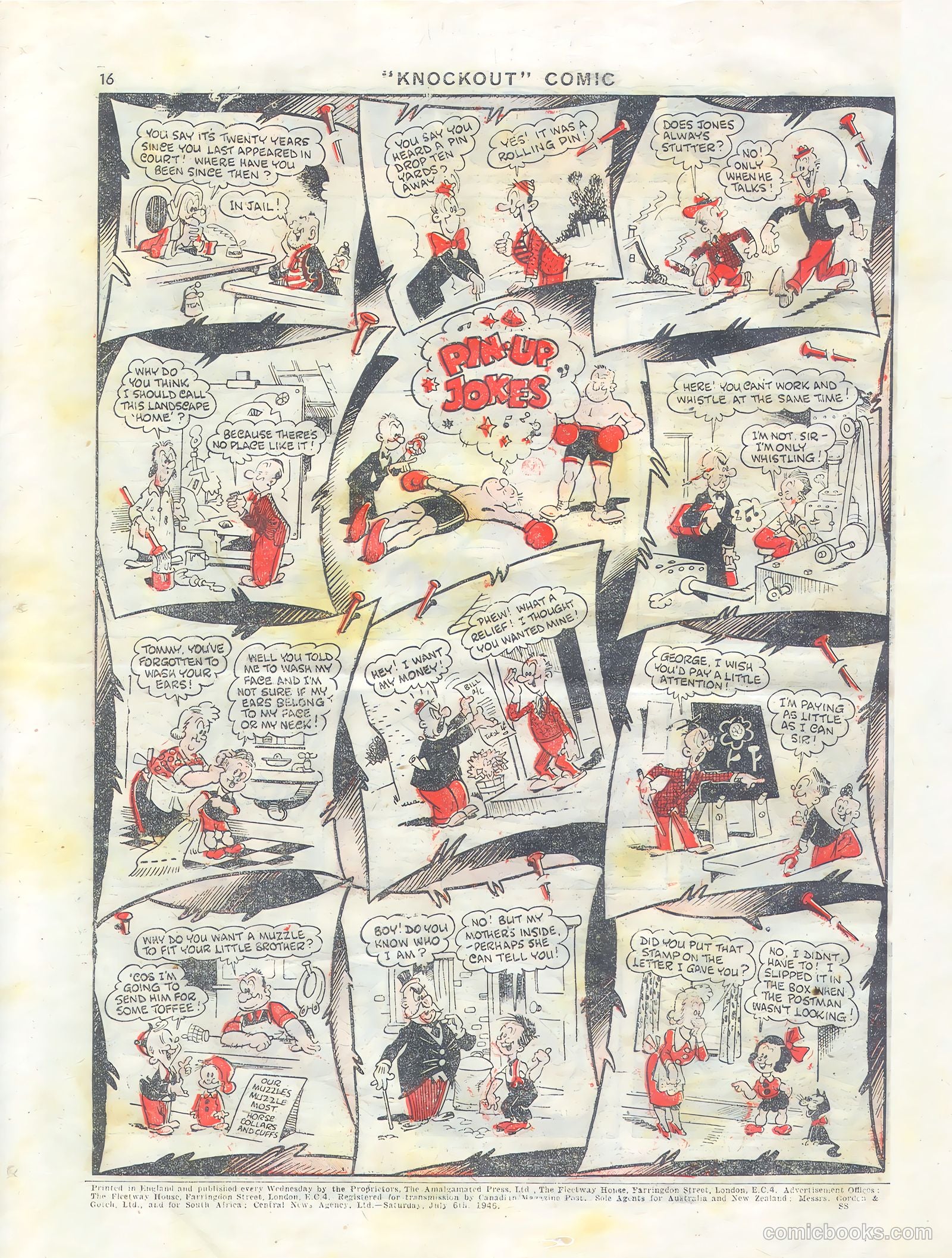 Knockout #384 (1946) — page 16 of 16