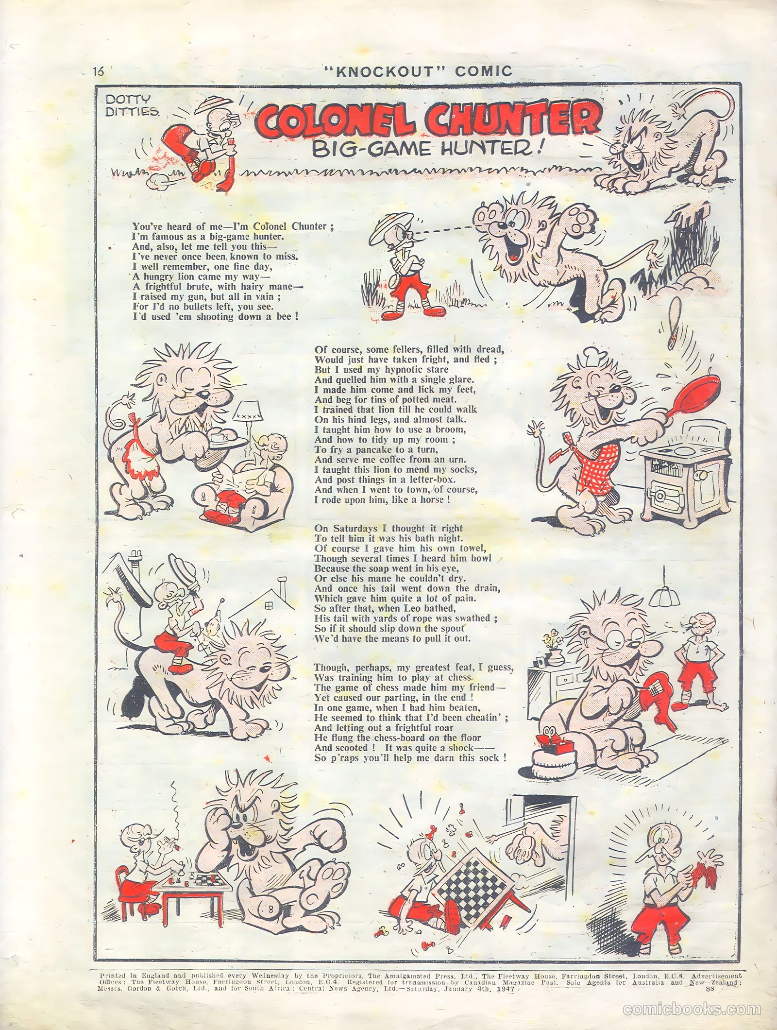 Knockout #410 (1947) — page 16 of 16