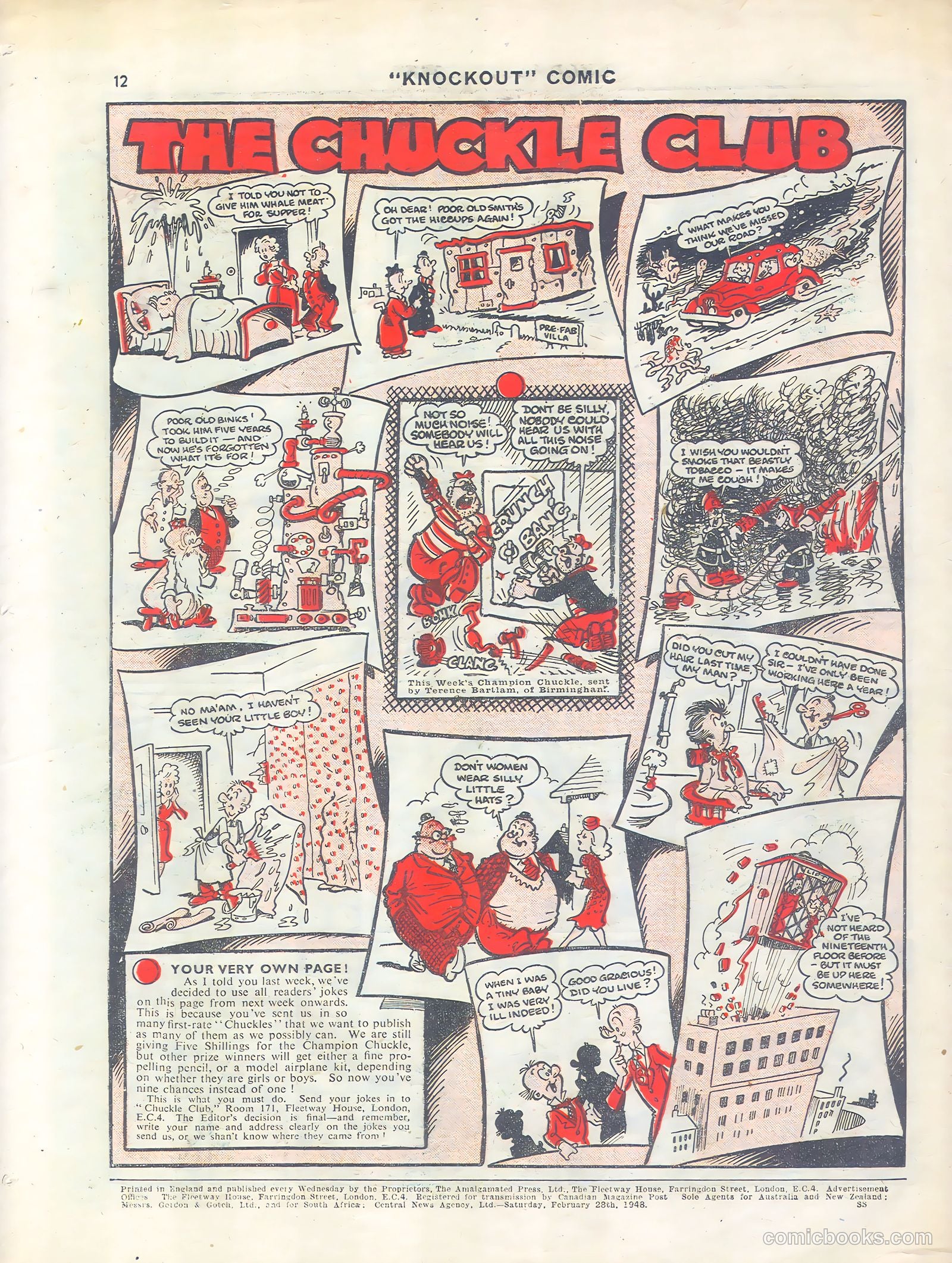 Knockout #470 (1948) — page 12 of 12