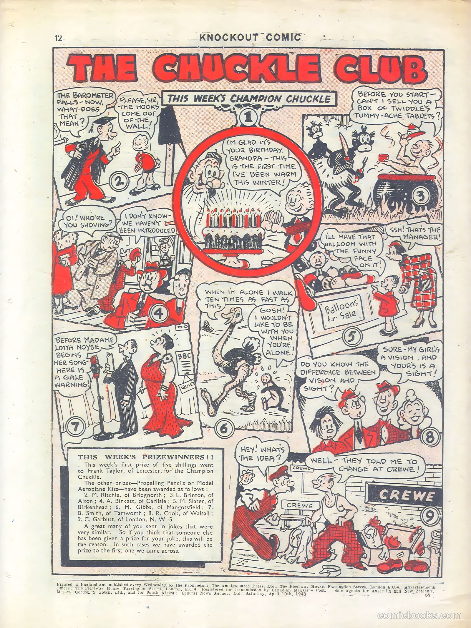 Knockout #476 (1948) — page 12 of 12