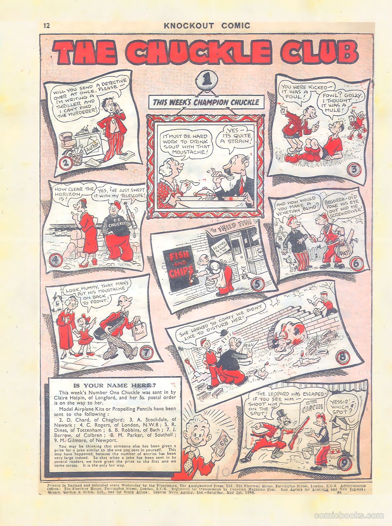 Knockout #479 (1948) — page 12 of 12