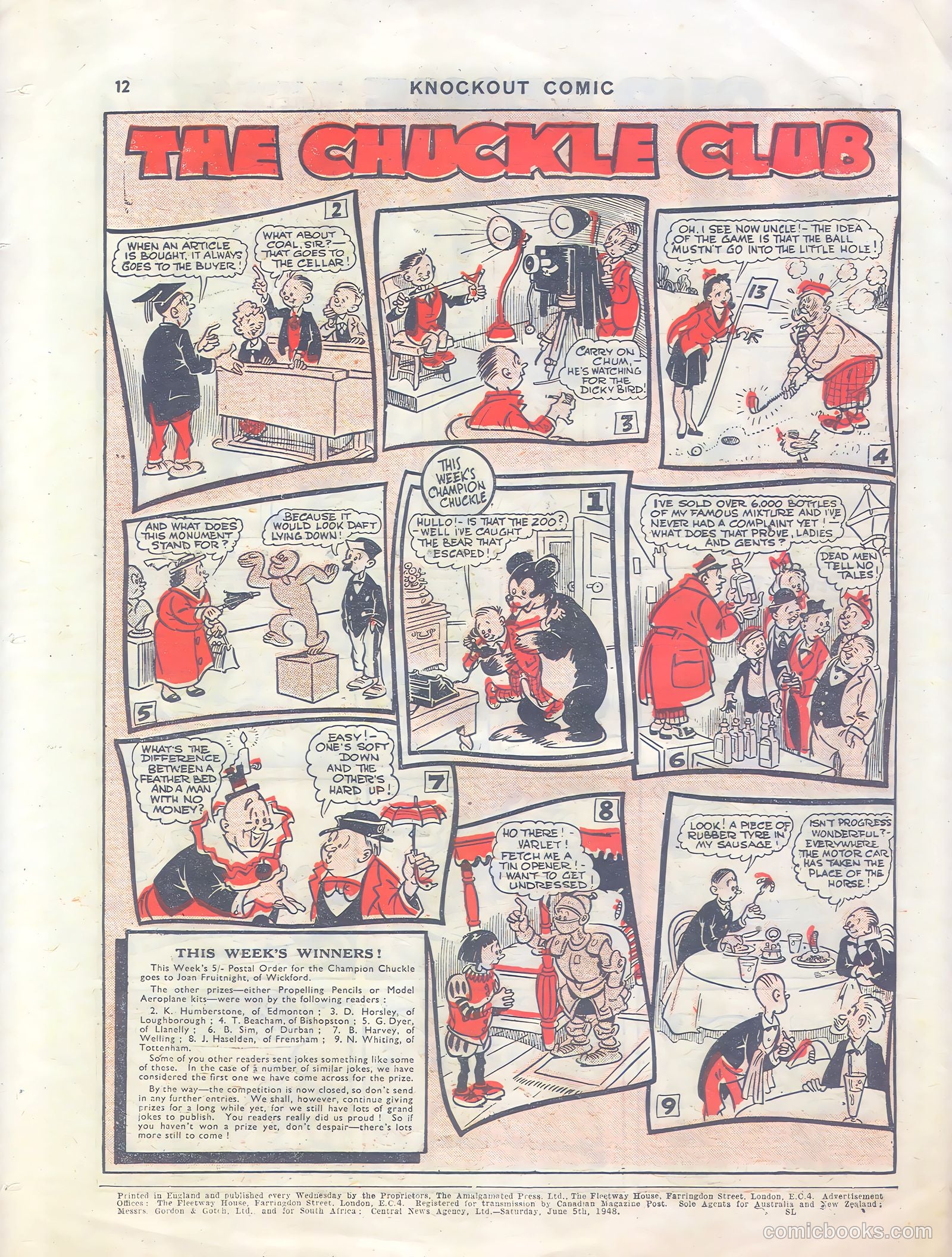 Knockout #484 (1948) — page 12 of 12
