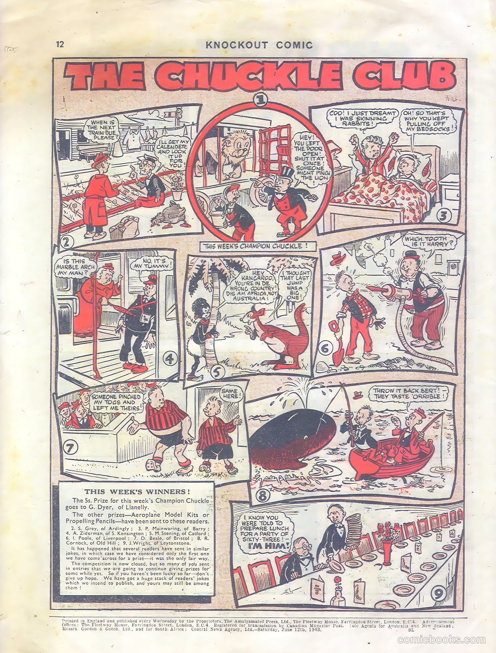 Knockout #485 (1948) — page 12 of 12