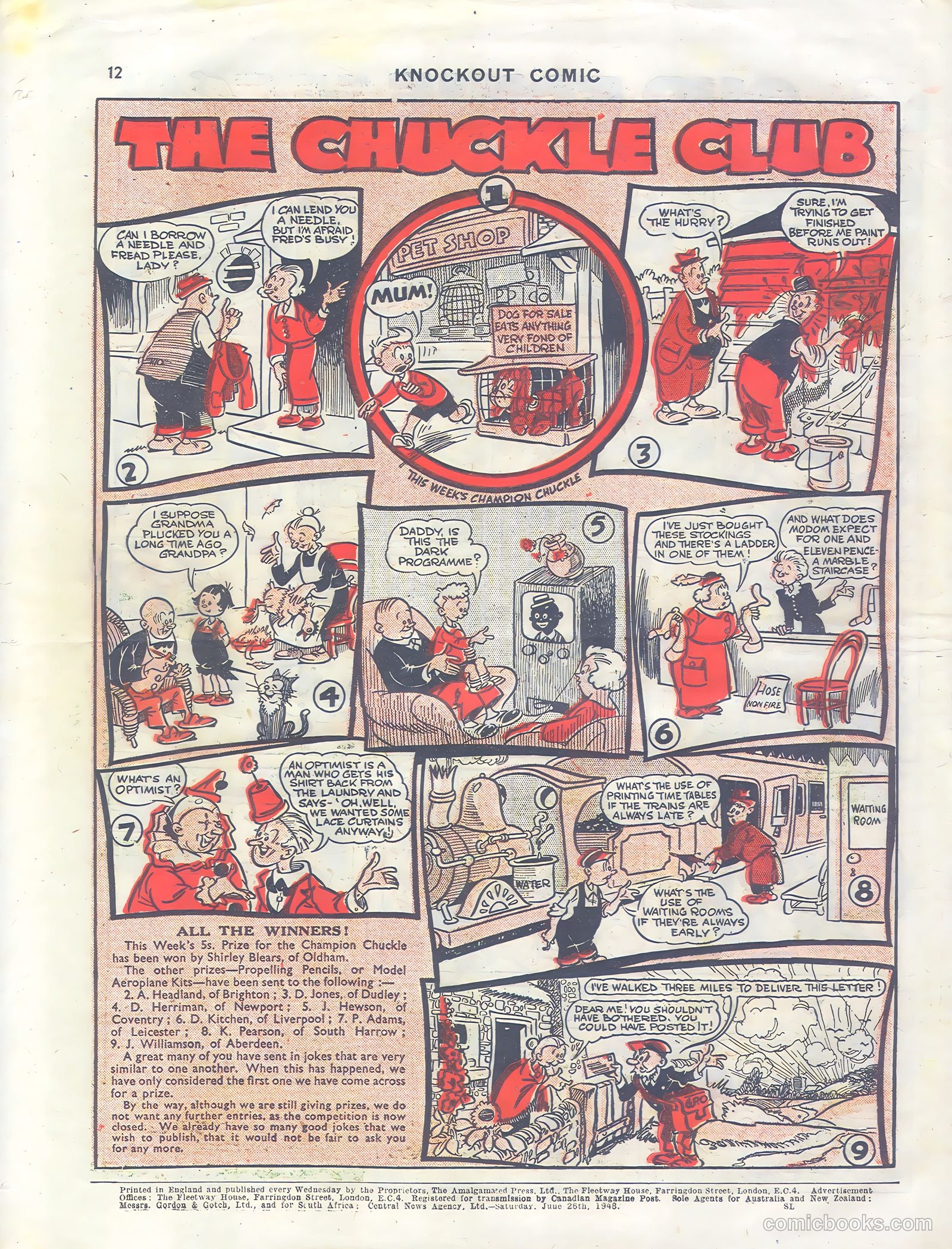 Knockout #487 (1948) — page 12 of 12