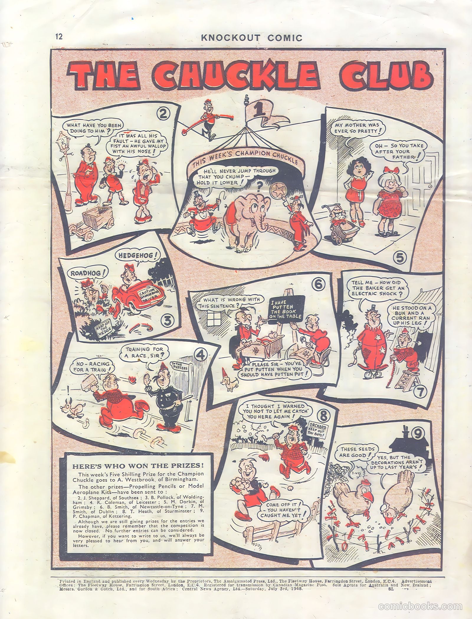 Knockout #488 (1948) — page 12 of 12