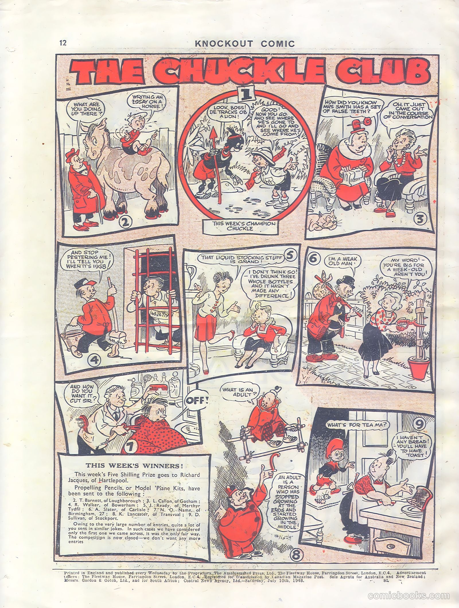 Knockout #489 (1944) — page 12 of 12