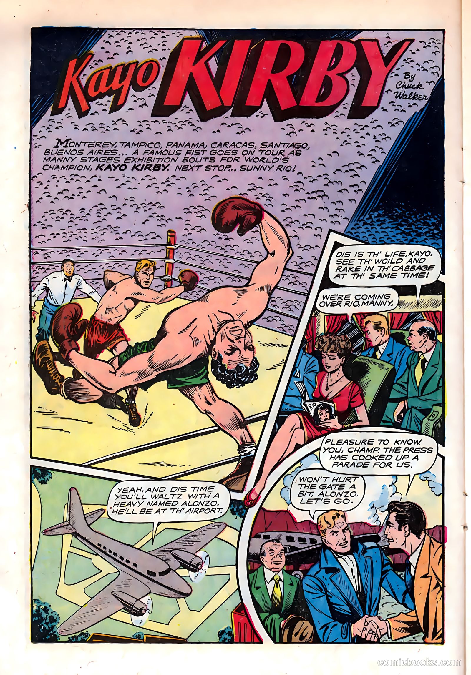Knockout Adventures #1 (1953) — page 12 of 36