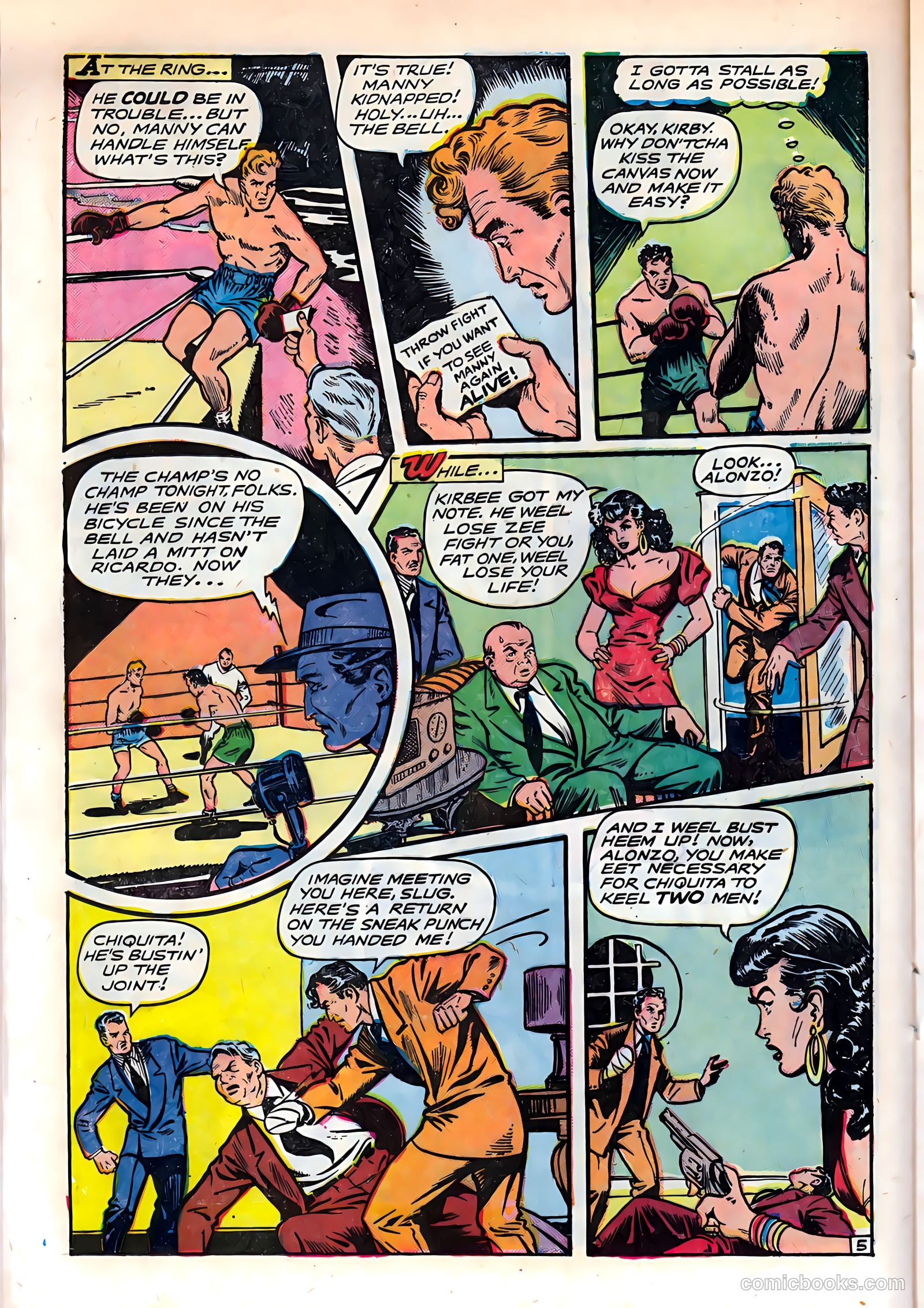 Knockout Adventures #1 (1953) — page 16 of 36