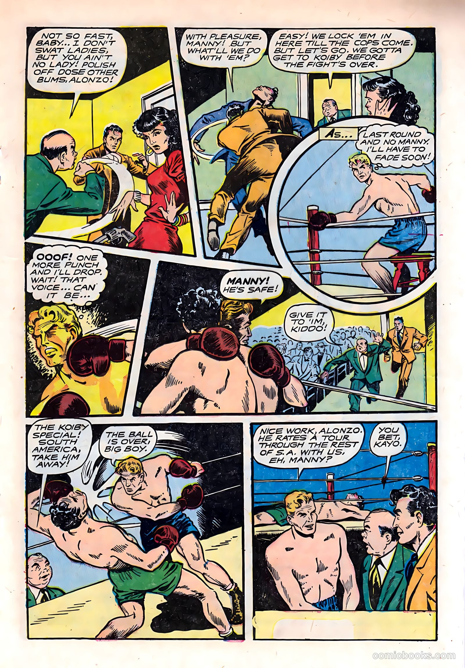 Knockout Adventures #1 (1953) — page 17 of 36