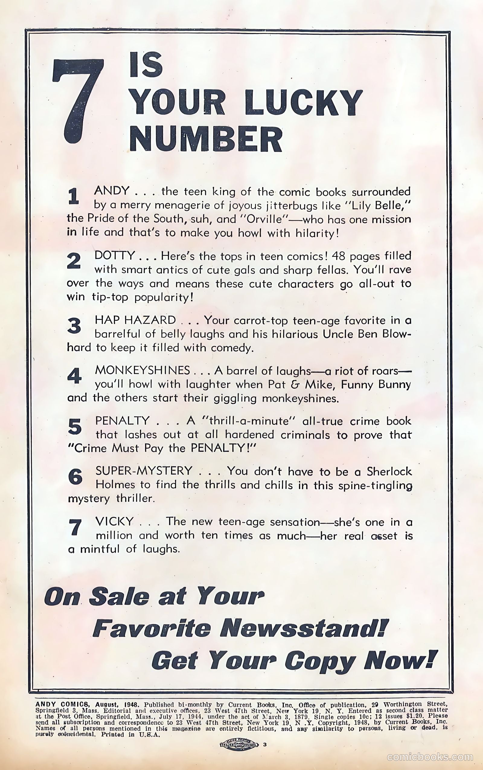 Andy Comics #21 (1948) — page 2 of 52