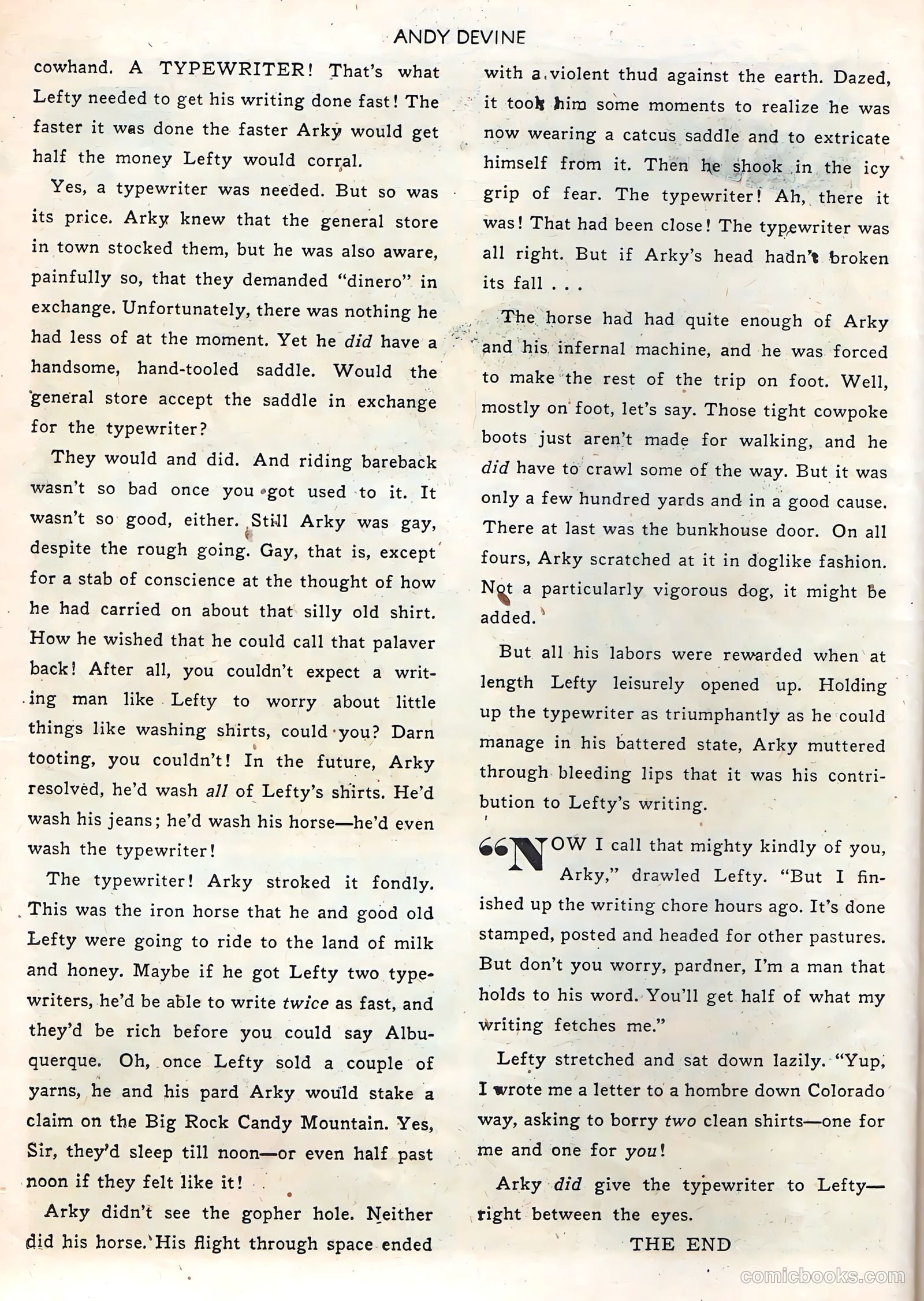 Andy Devine #1 (1950) — page 26 of 36