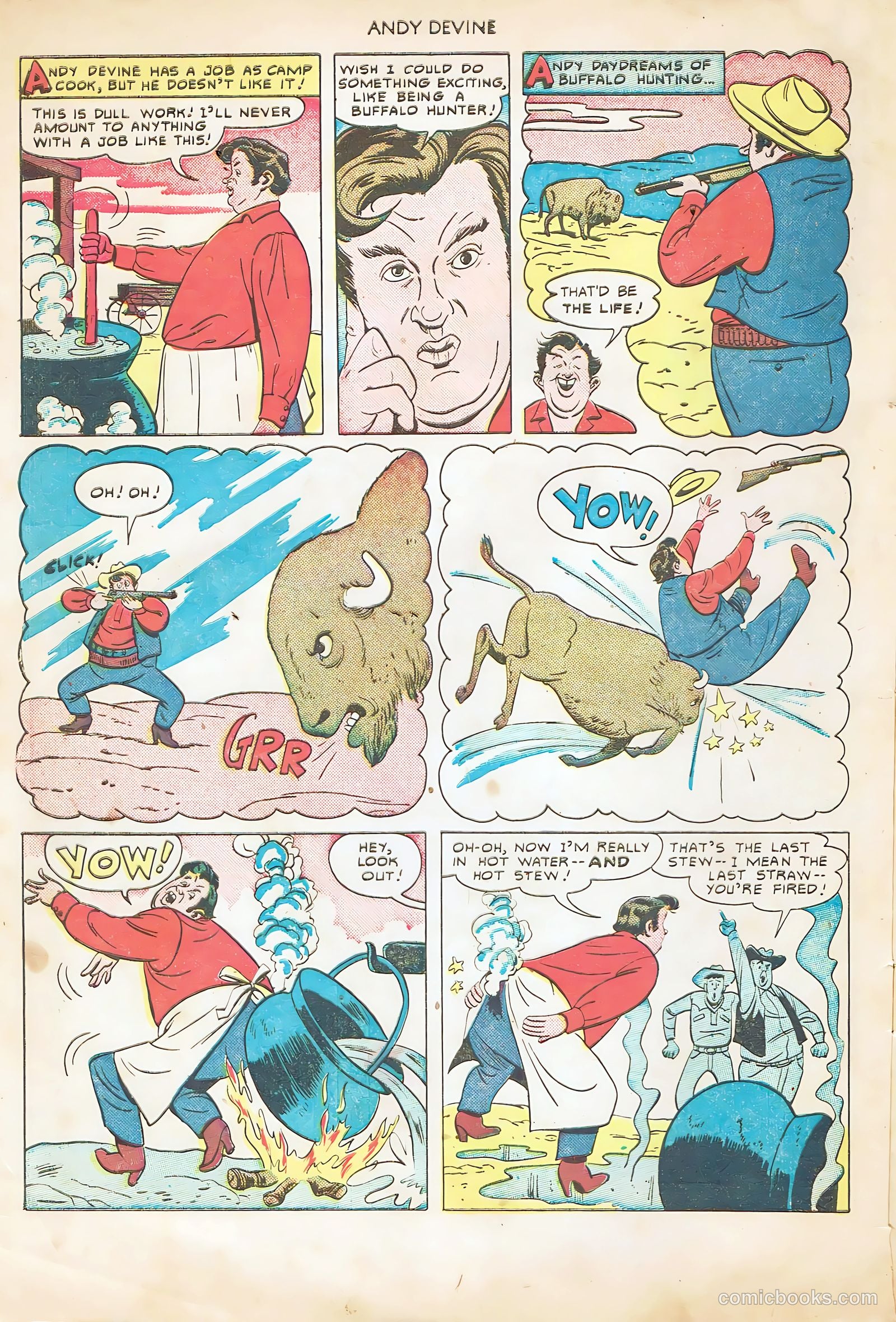 Andy Devine [Andy Devine Western] #2 (1951) — page 4 of 36