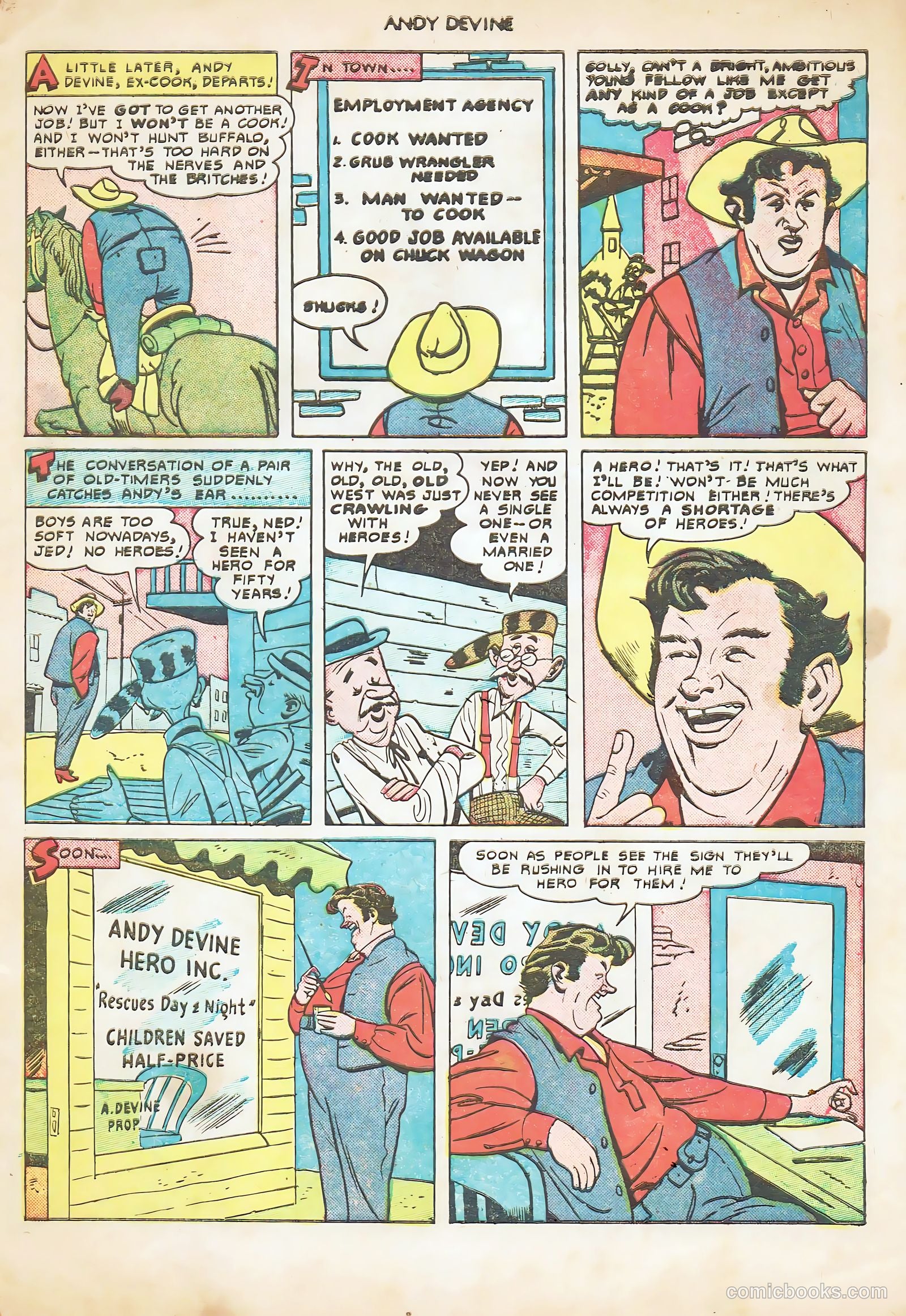 Andy Devine [Andy Devine Western] #2 (1951) — page 5 of 36