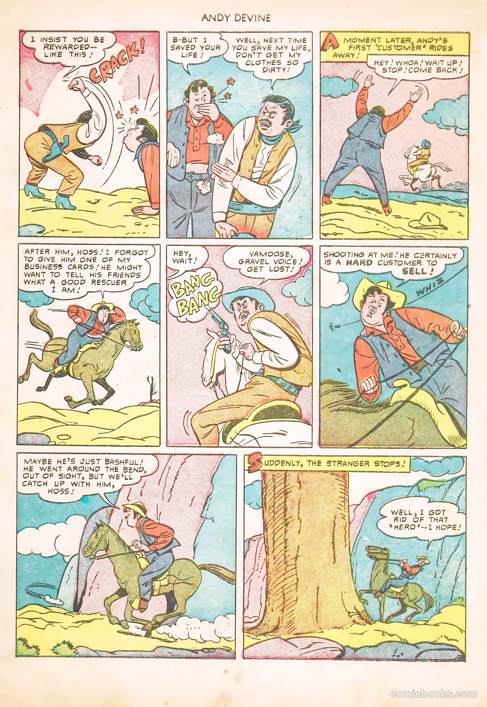 Andy Devine [Andy Devine Western] #2 (1951) — page 7 of 36