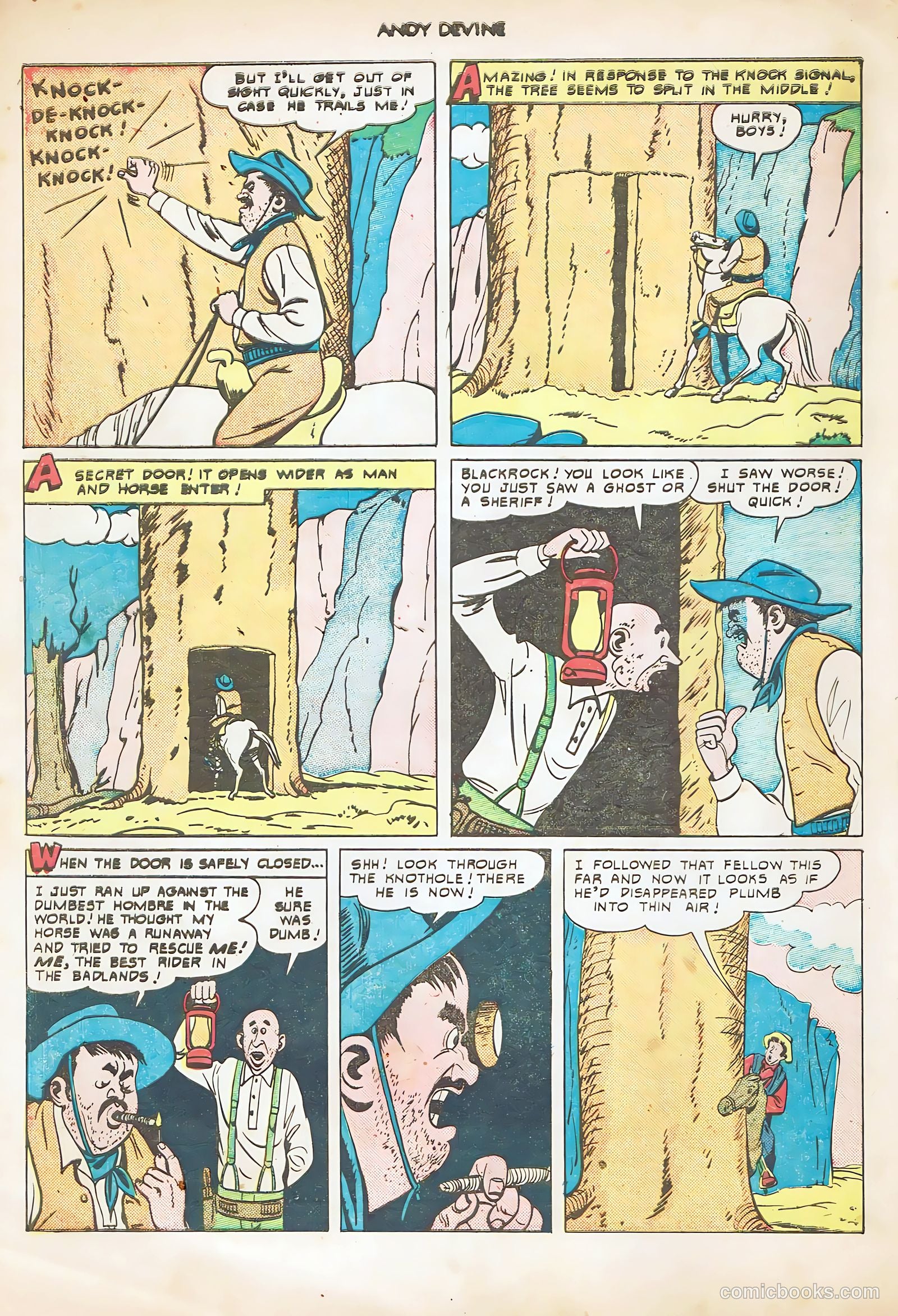 Andy Devine [Andy Devine Western] #2 (1951) — page 8 of 36
