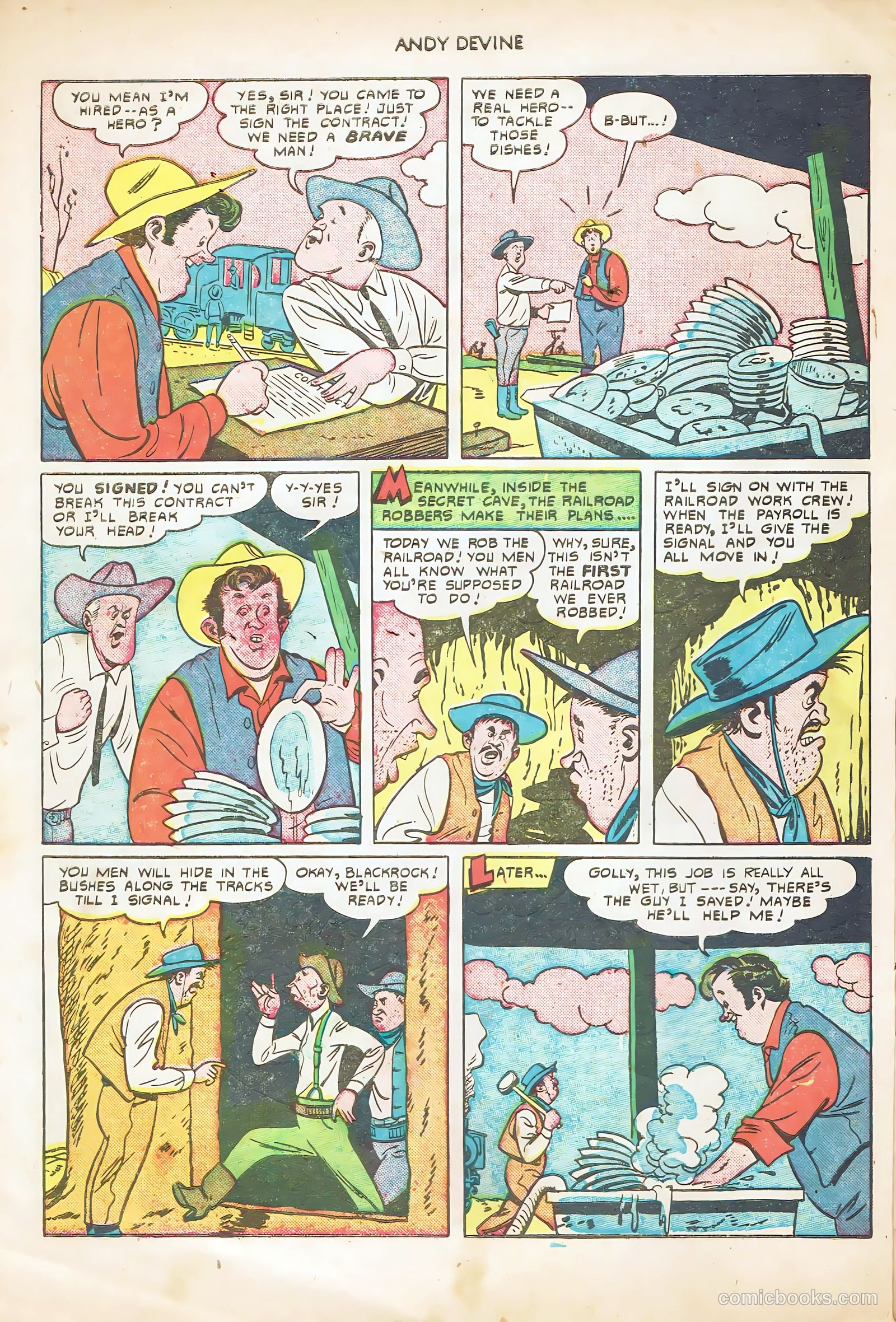 Andy Devine [Andy Devine Western] #2 (1951) — page 10 of 36
