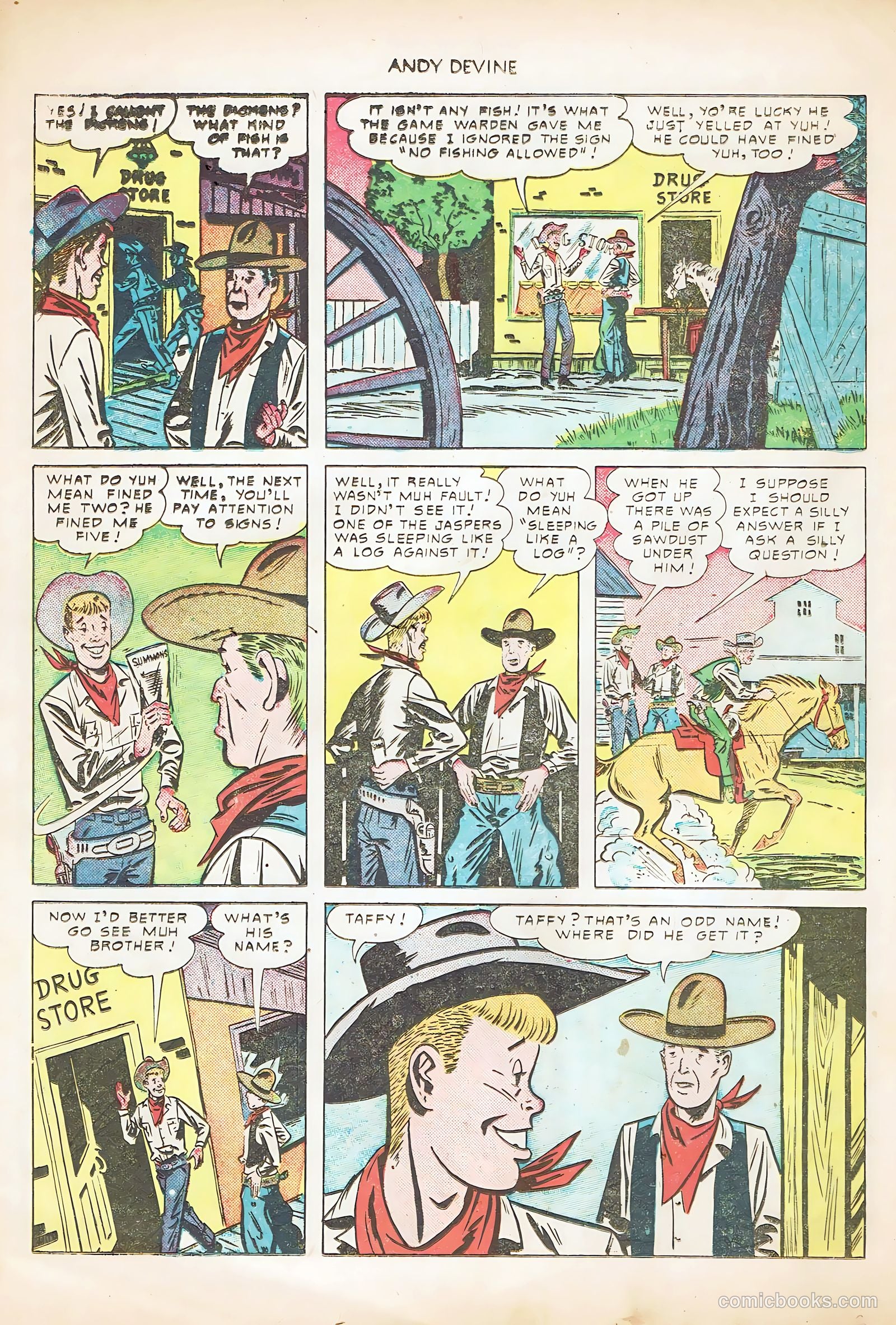 Andy Devine [Andy Devine Western] #2 (1951) — page 16 of 36