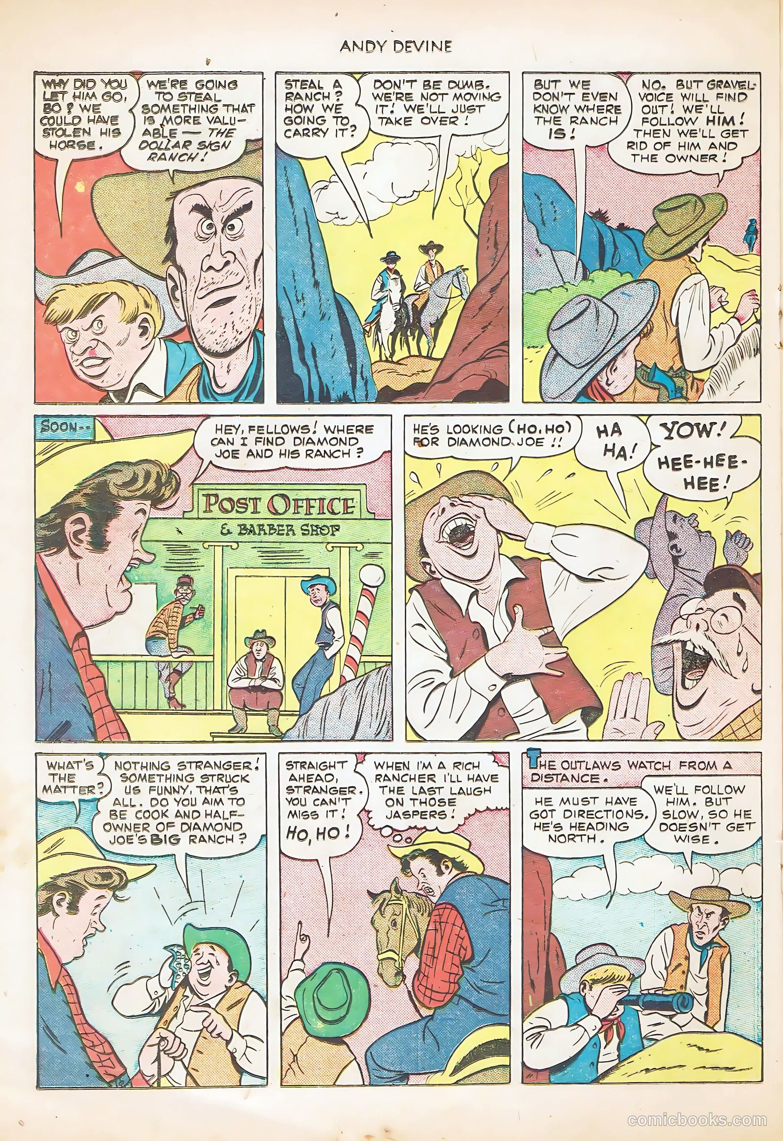 Andy Devine [Andy Devine Western] #2 (1951) — page 20 of 36