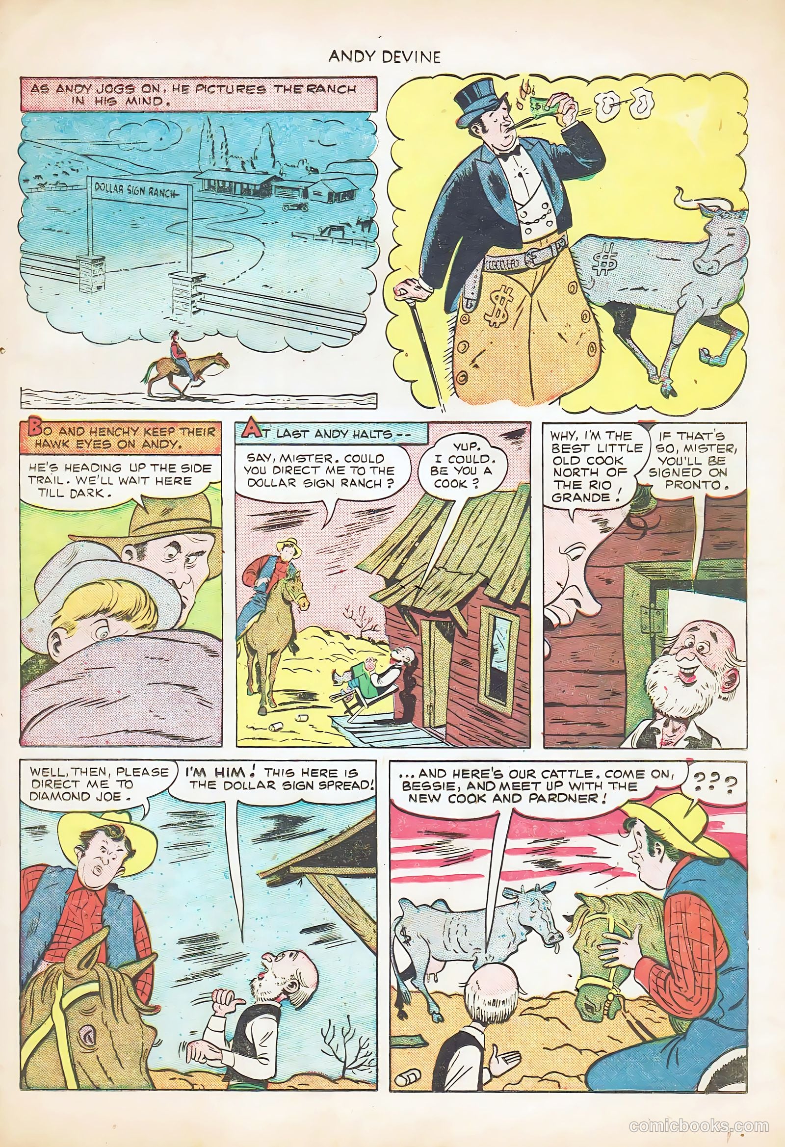 Andy Devine [Andy Devine Western] #2 (1951) — page 21 of 36