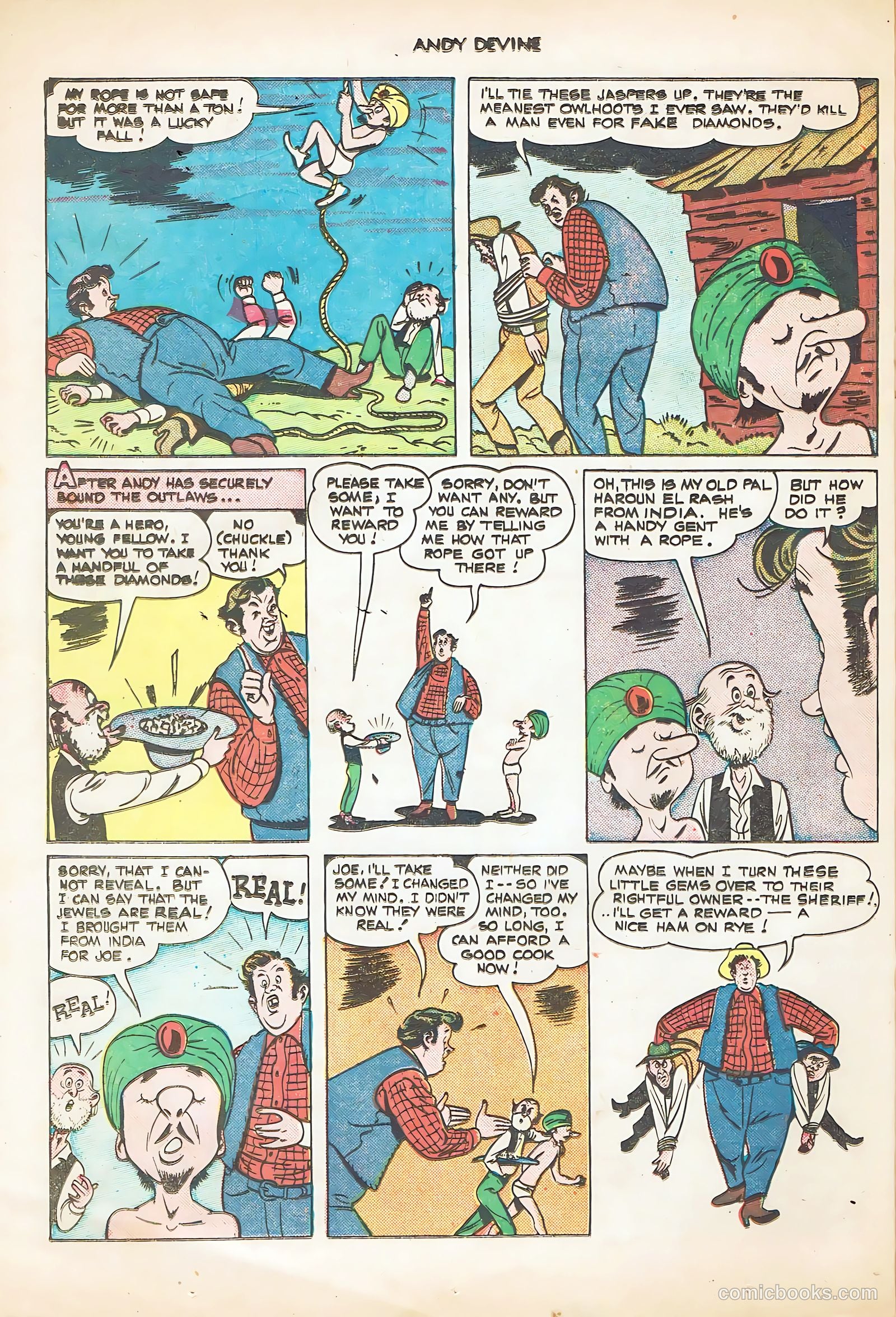 Andy Devine [Andy Devine Western] #2 (1951) — page 24 of 36