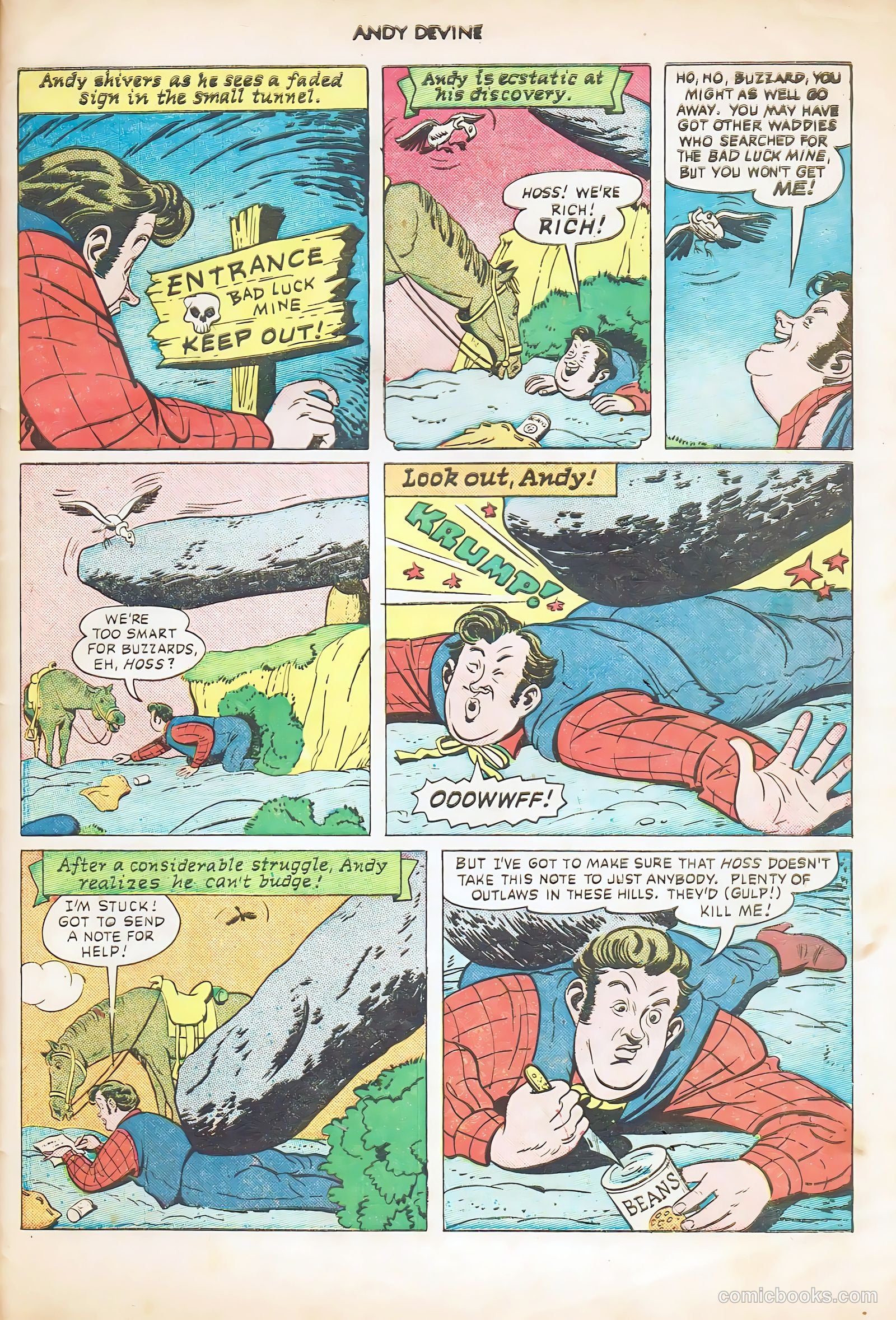 Andy Devine [Andy Devine Western] #2 (1951) — page 29 of 36