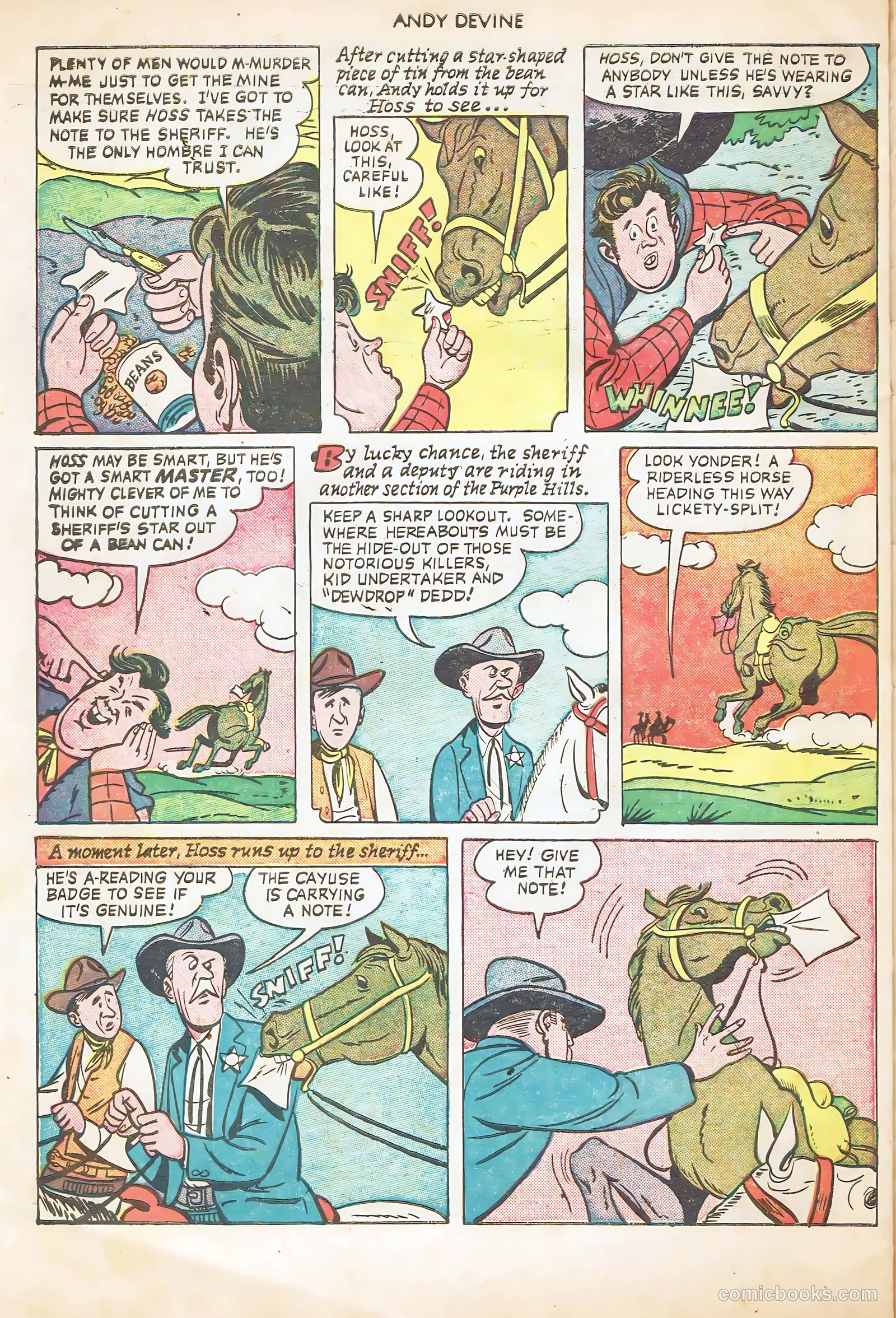 Andy Devine [Andy Devine Western] #2 (1951) — page 30 of 36
