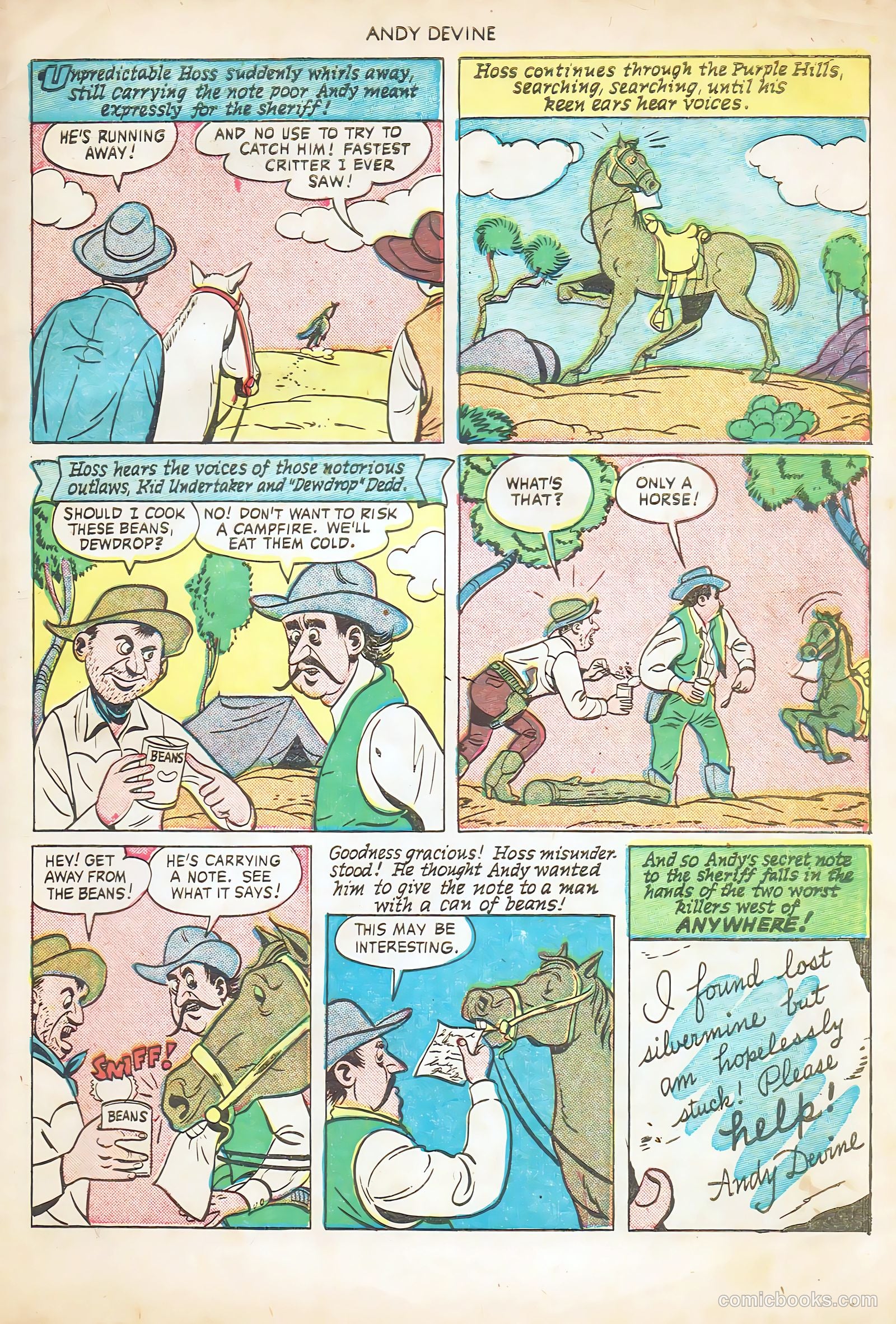Andy Devine [Andy Devine Western] #2 (1951) — page 31 of 36