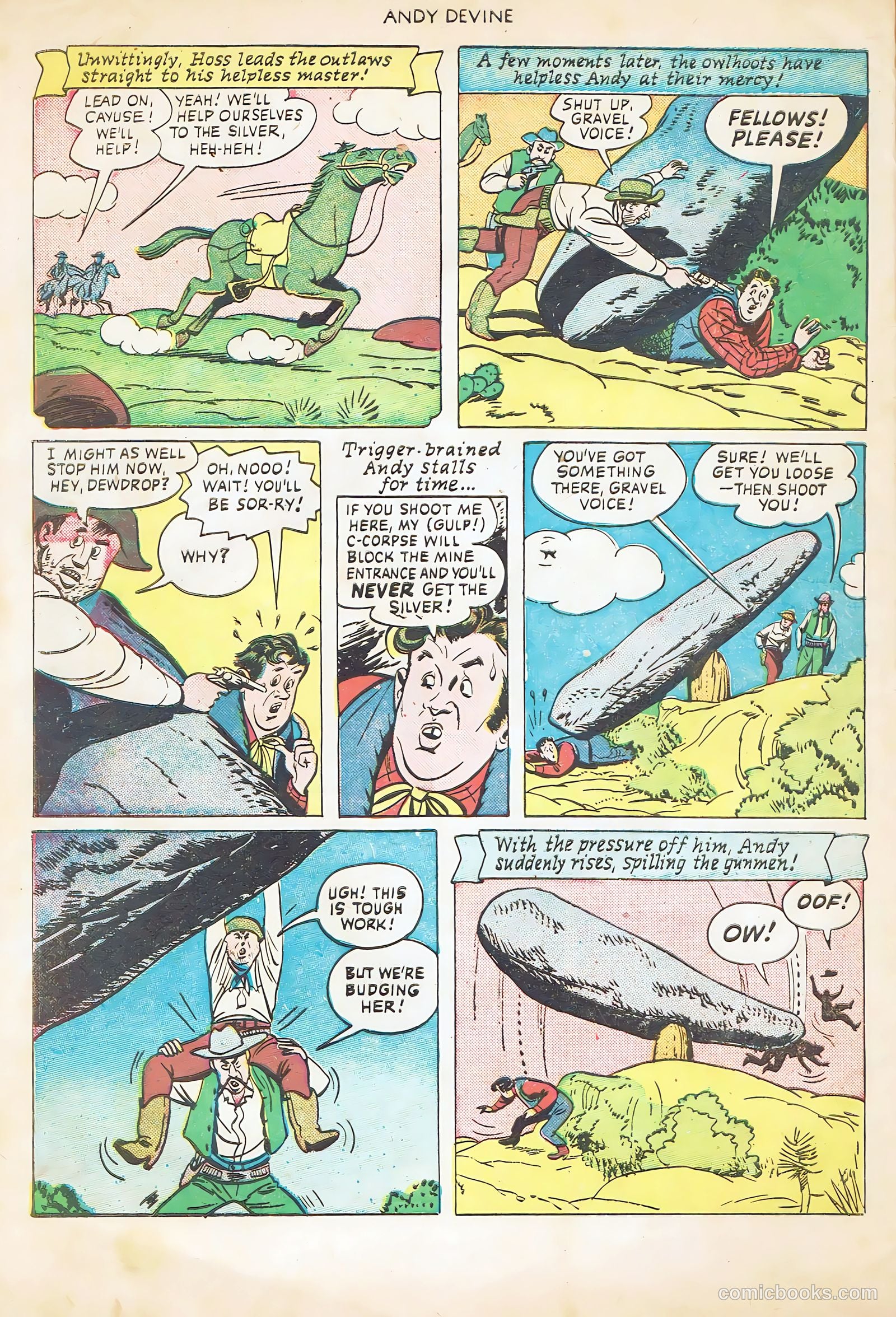 Andy Devine [Andy Devine Western] #2 (1951) — page 32 of 36
