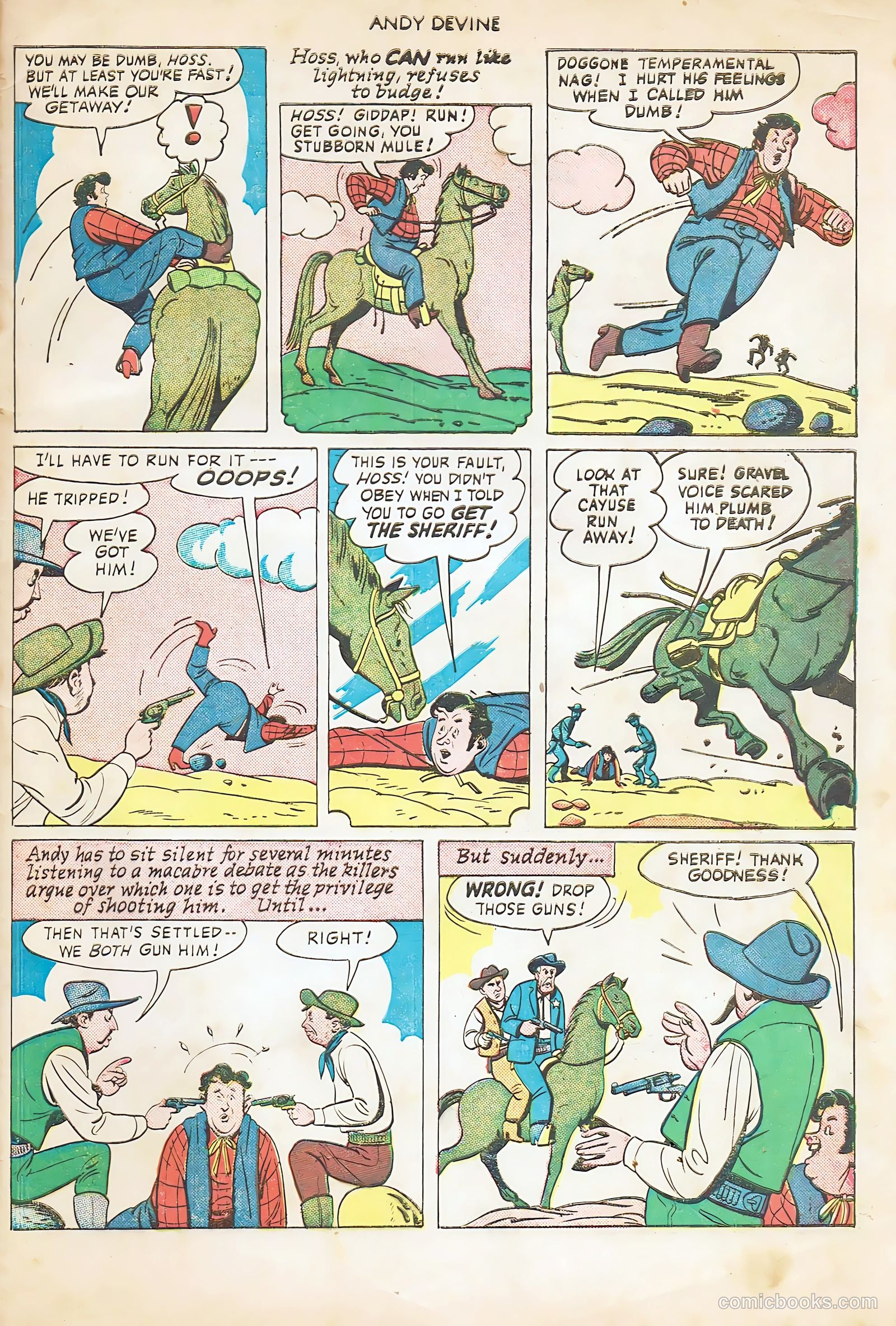 Andy Devine [Andy Devine Western] #2 (1951) — page 33 of 36