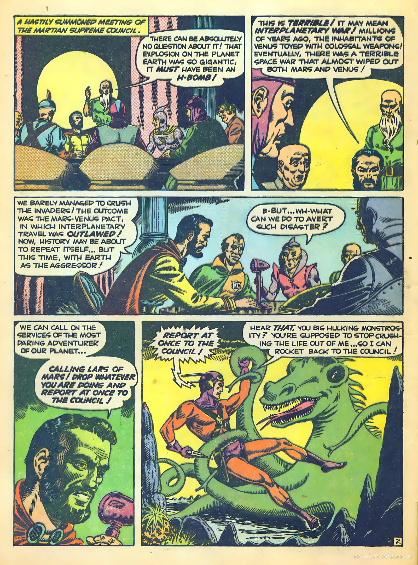 Lars of Mars #10 (1951) — page 4 of 36