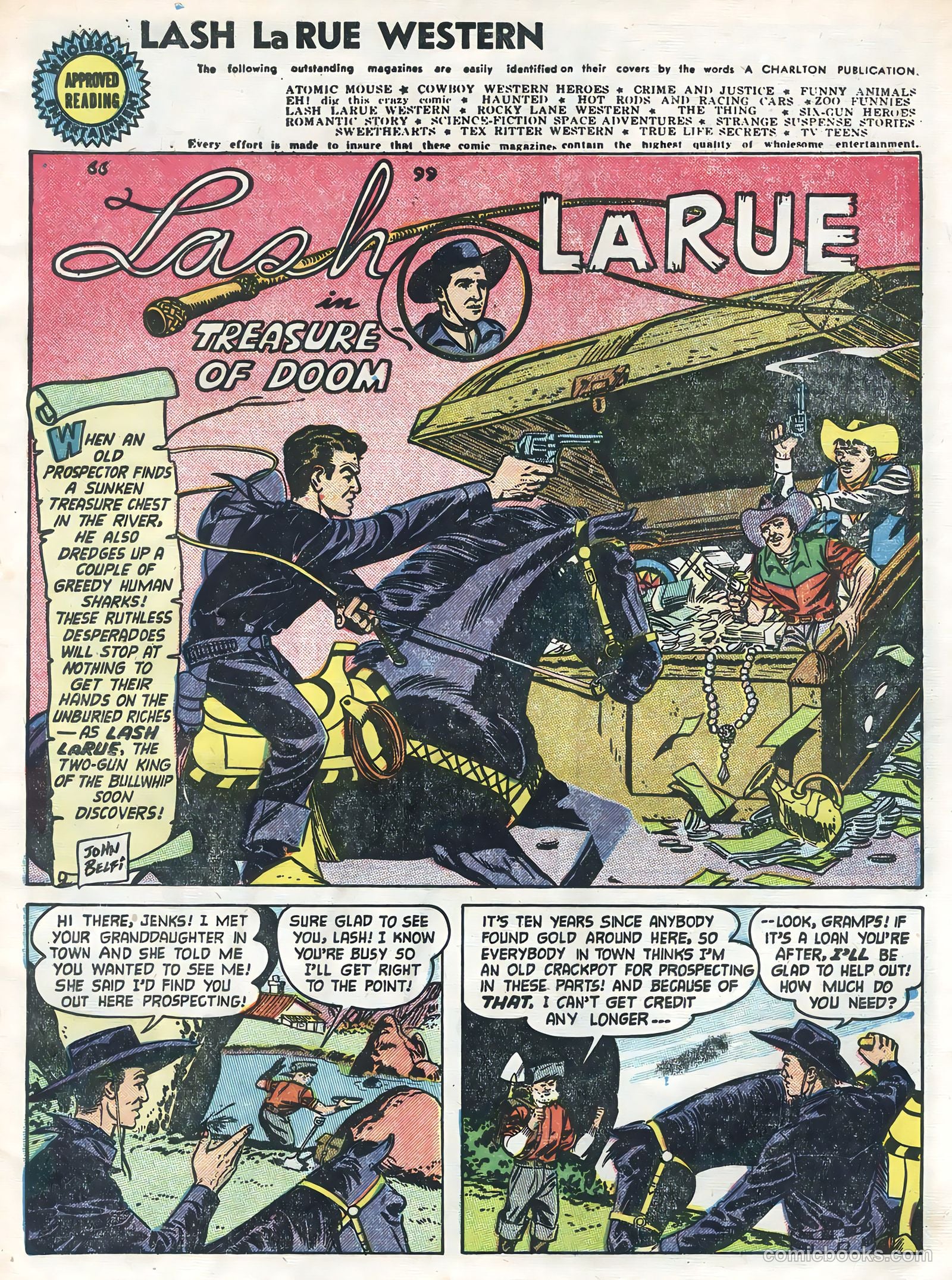 Lash La Rue Western #47 (1954) — page 3 of 36
