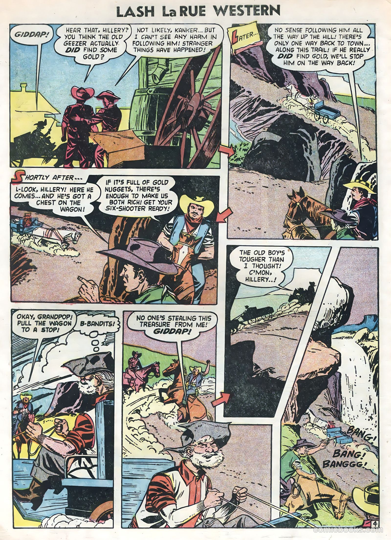 Lash La Rue Western #47 (1954) — page 6 of 36