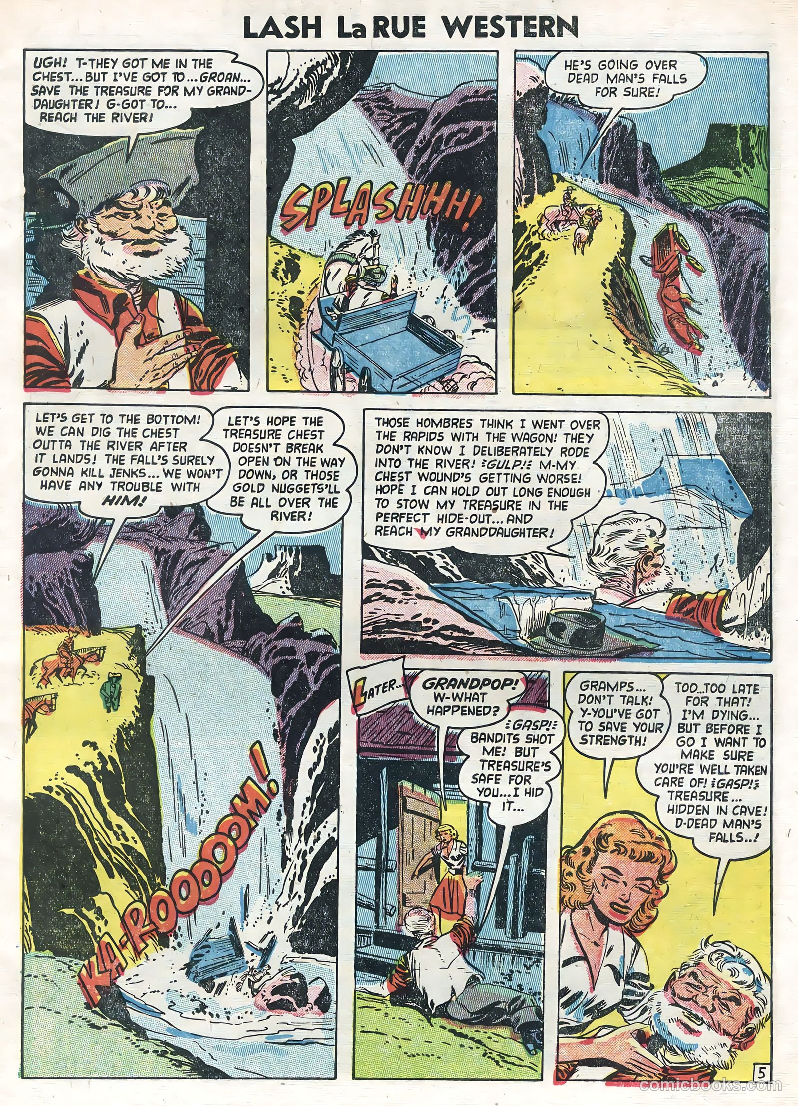 Lash La Rue Western #47 (1954) — page 7 of 36