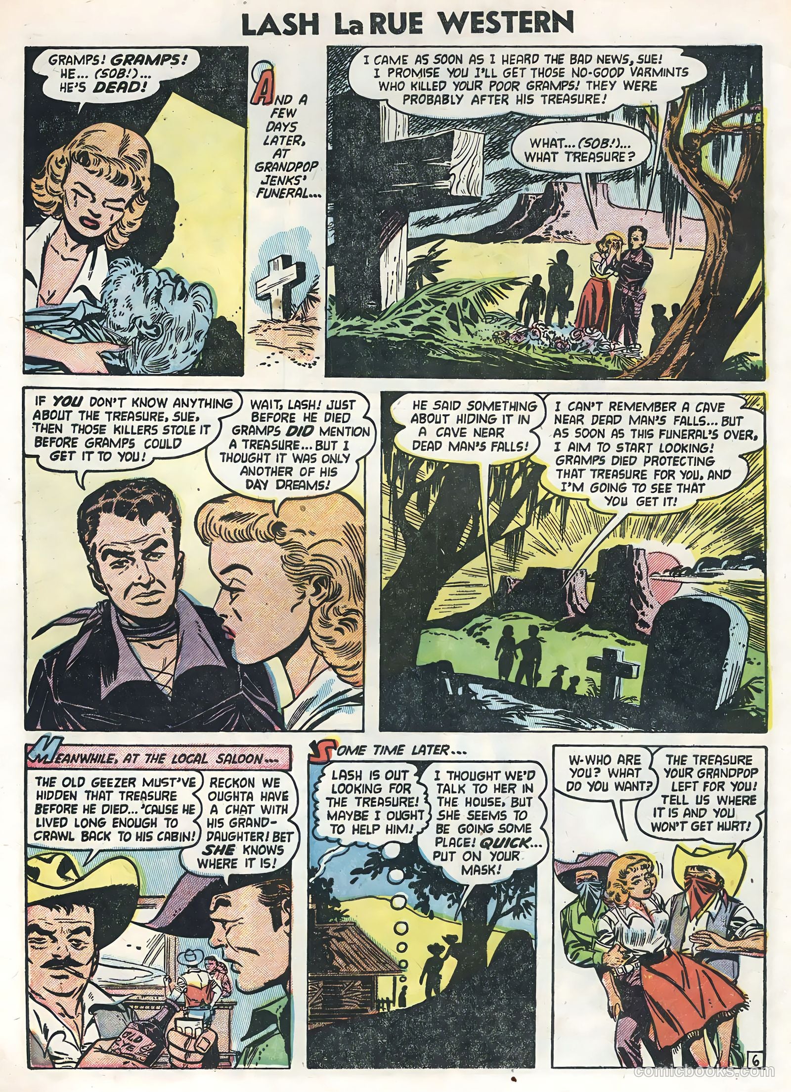 Lash La Rue Western #47 (1954) — page 8 of 36