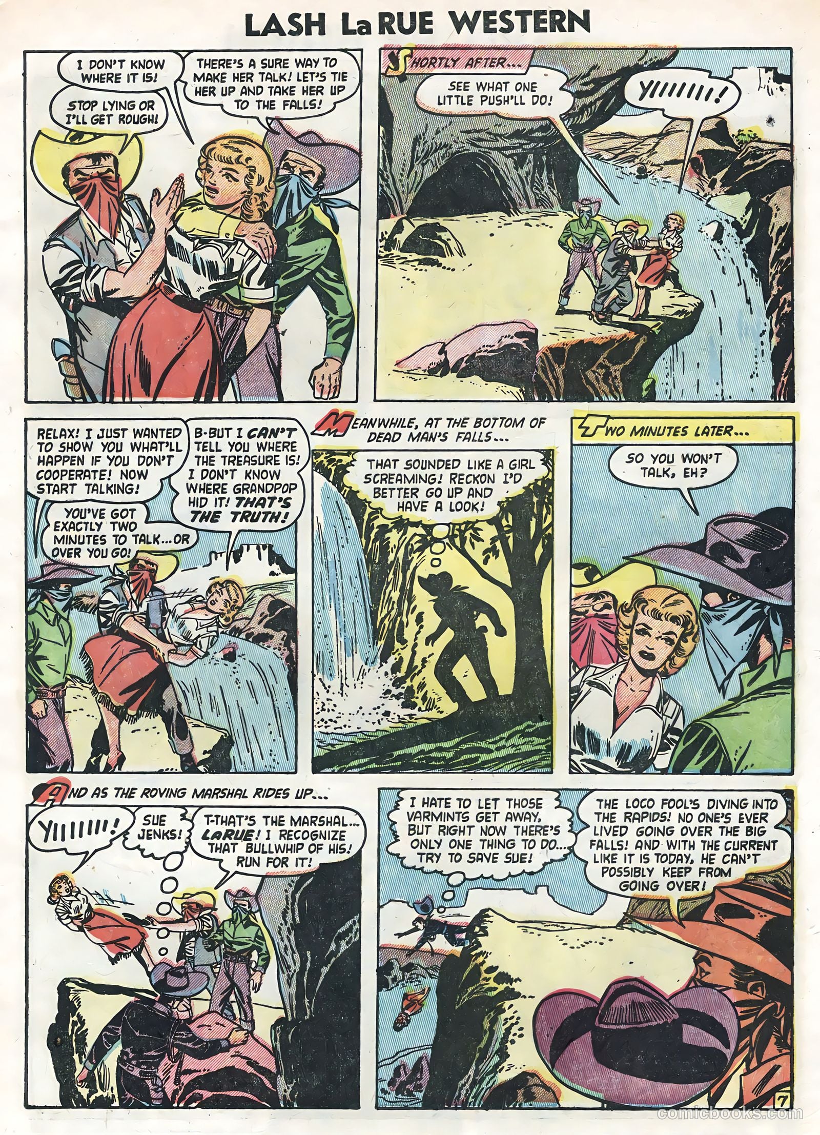 Lash La Rue Western #47 (1954) — page 9 of 36