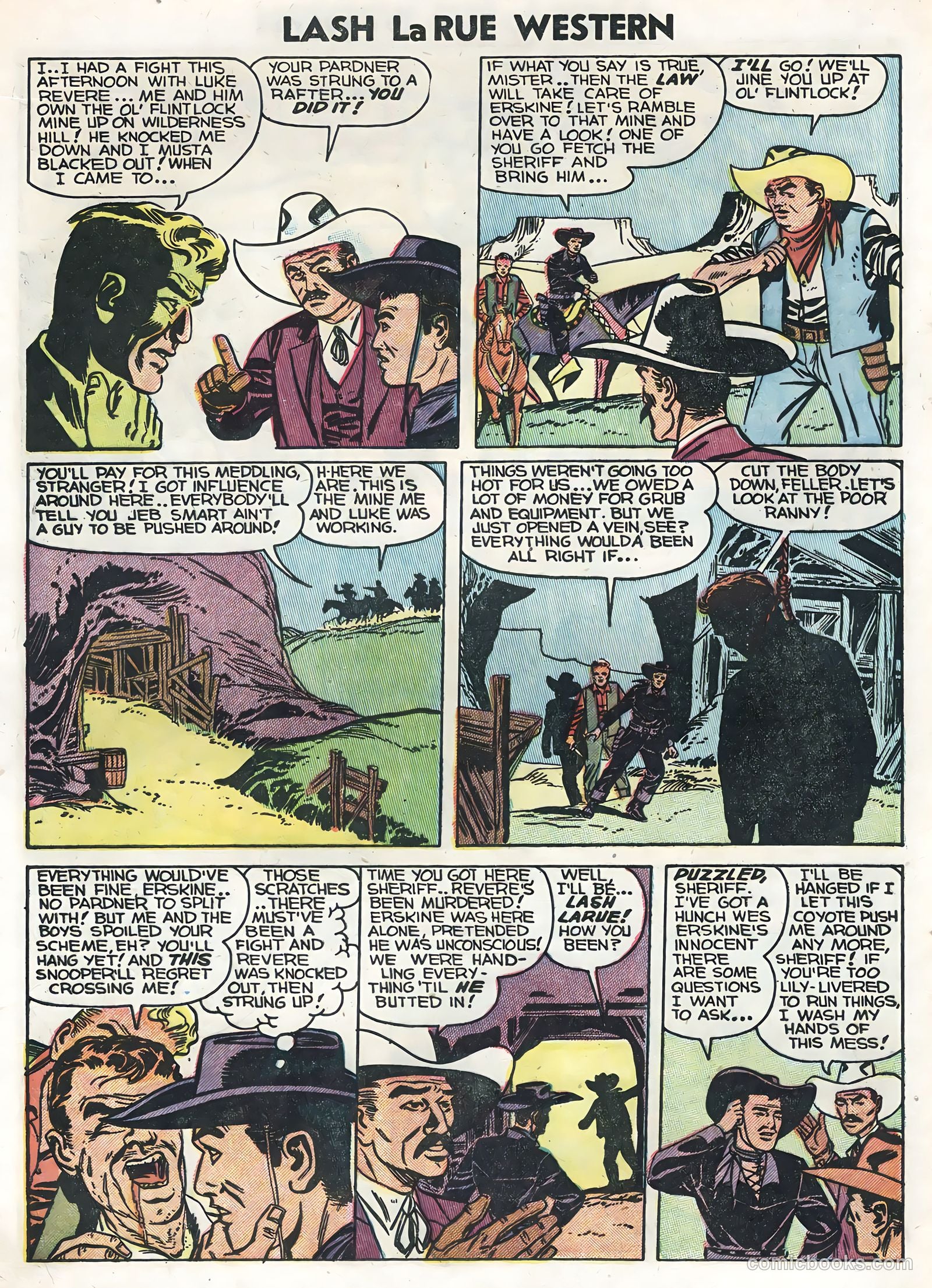 Lash La Rue Western #47 (1954) — page 16 of 36