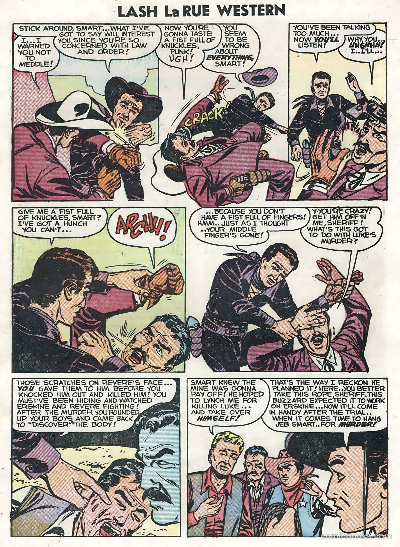 Lash La Rue Western #47 (1954) — page 17 of 36