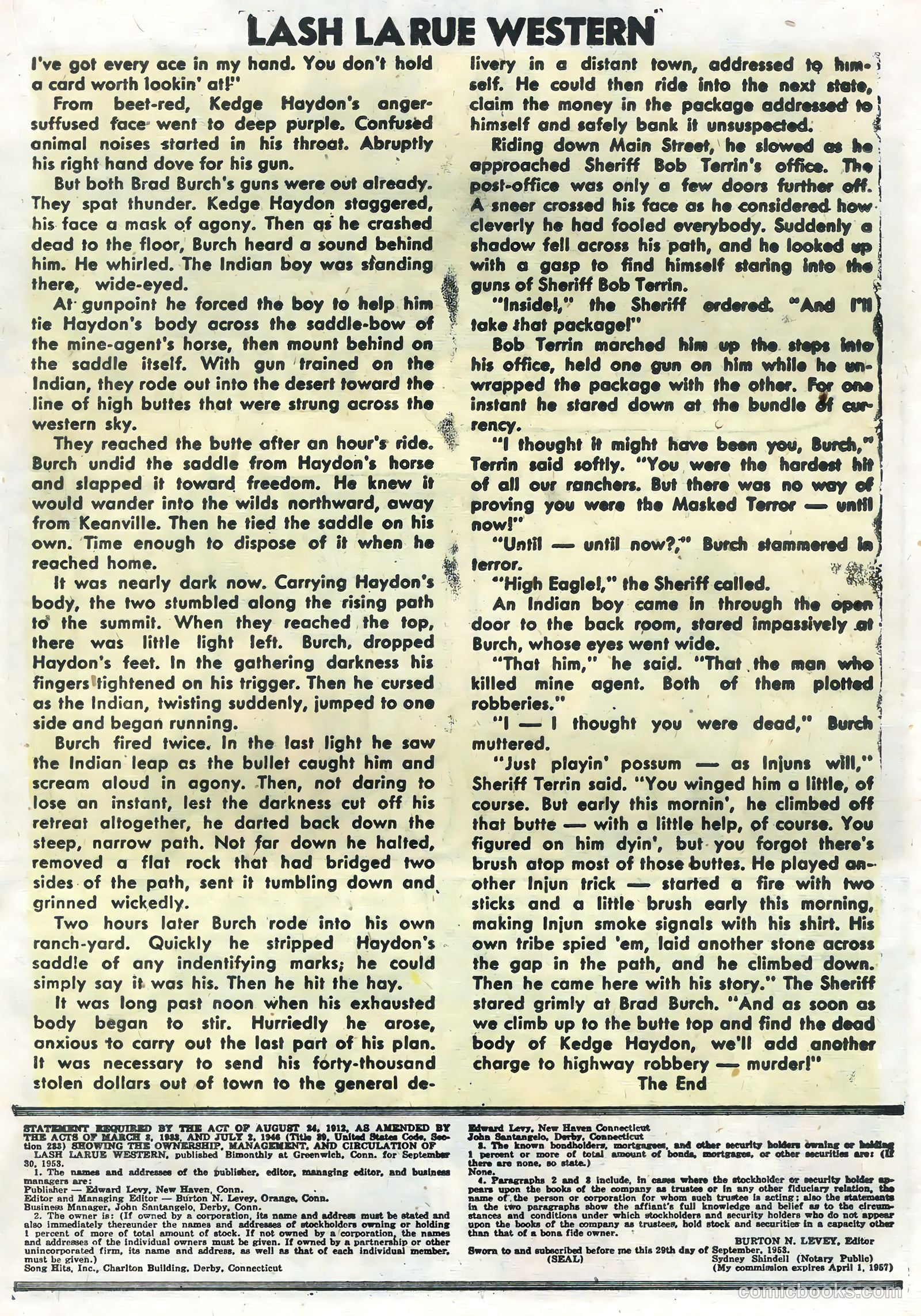Lash La Rue Western #47 (1954) — page 19 of 36