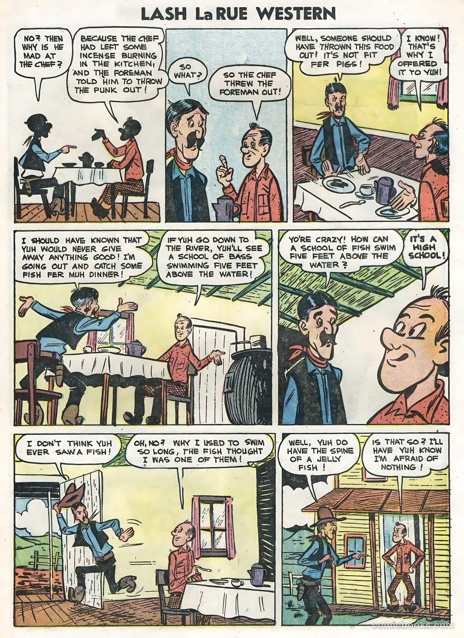 Lash La Rue Western #47 (1954) — page 21 of 36