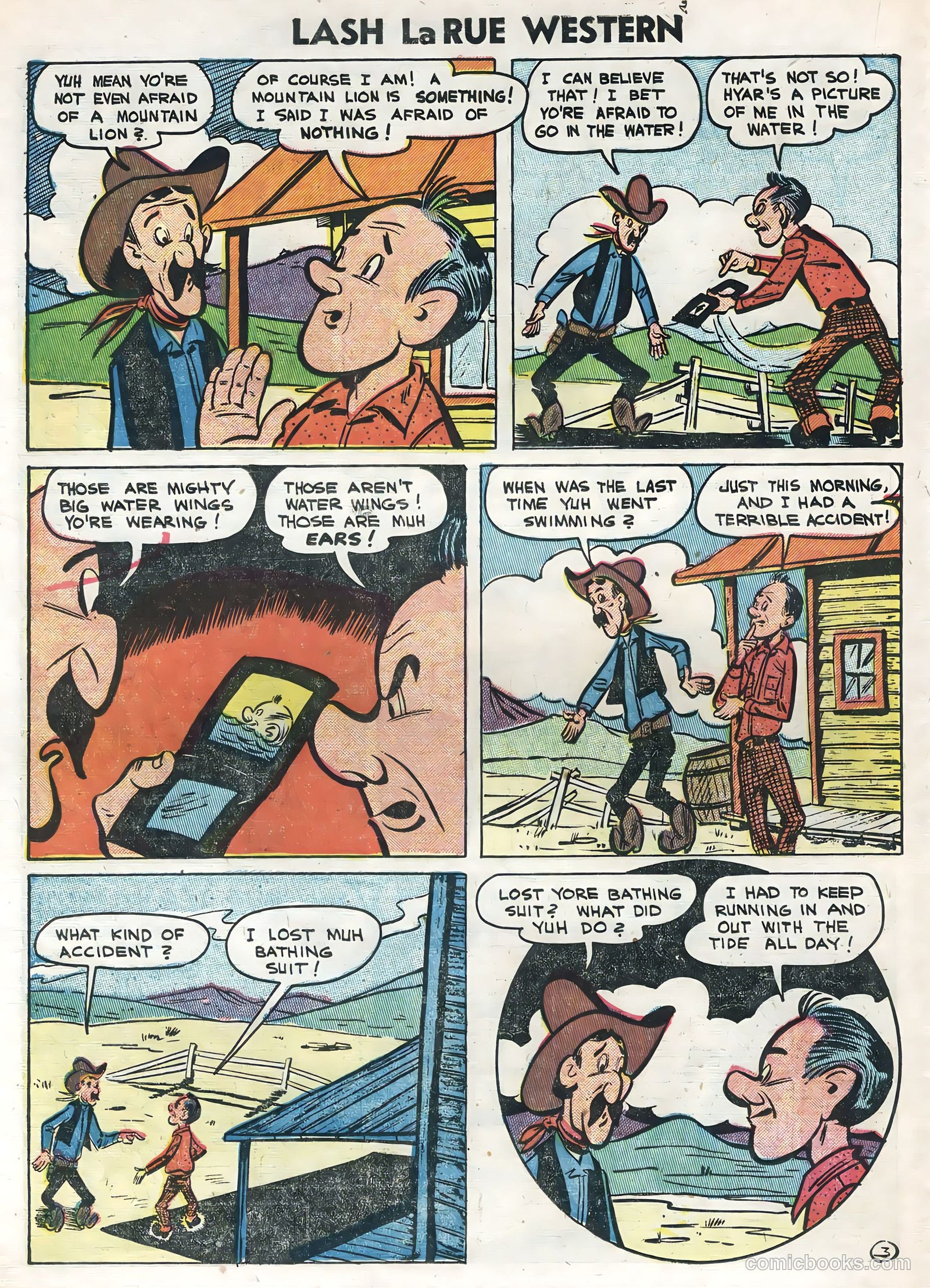 Lash La Rue Western #47 (1954) — page 22 of 36