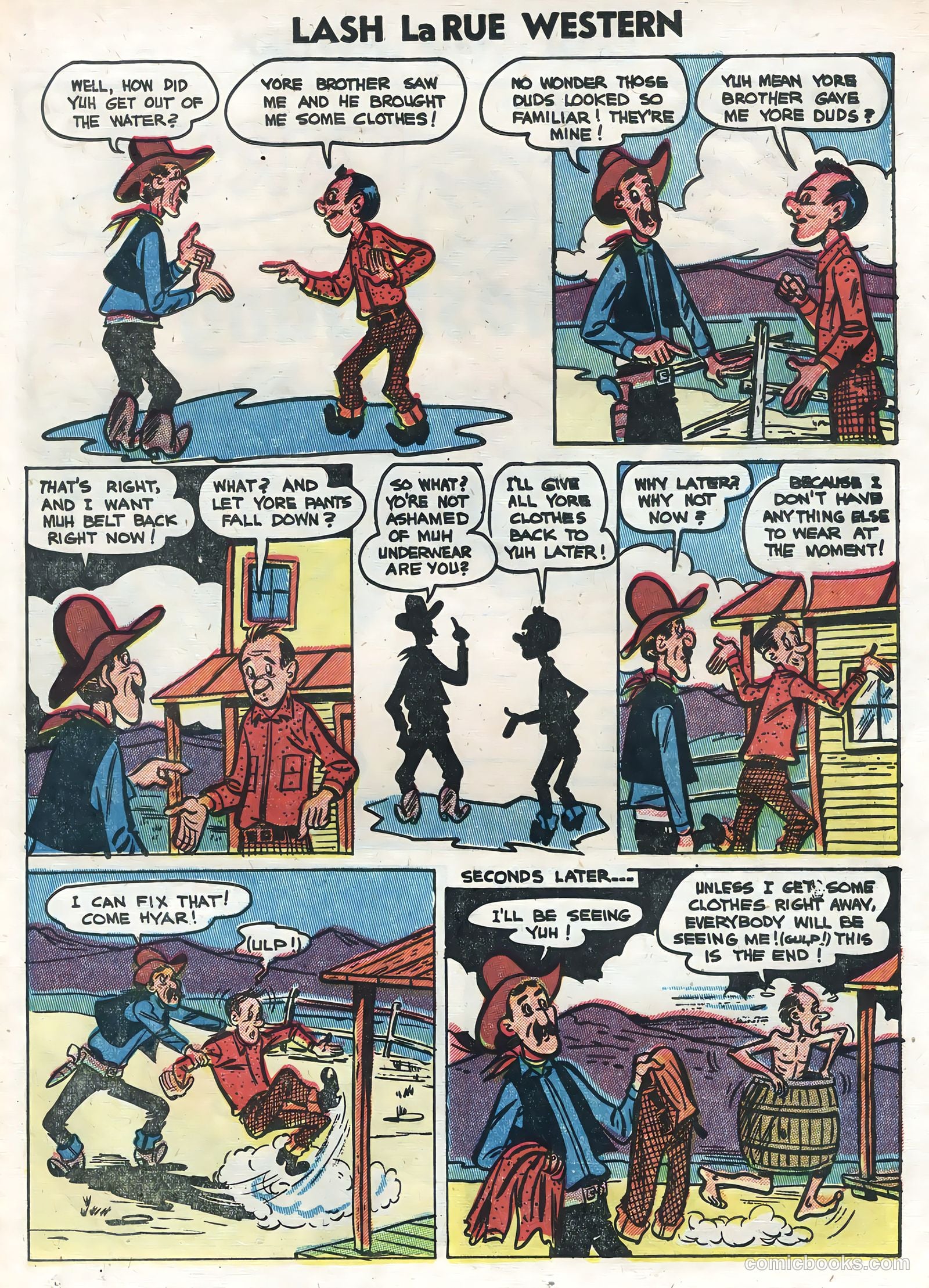 Lash La Rue Western #47 (1954) — page 23 of 36