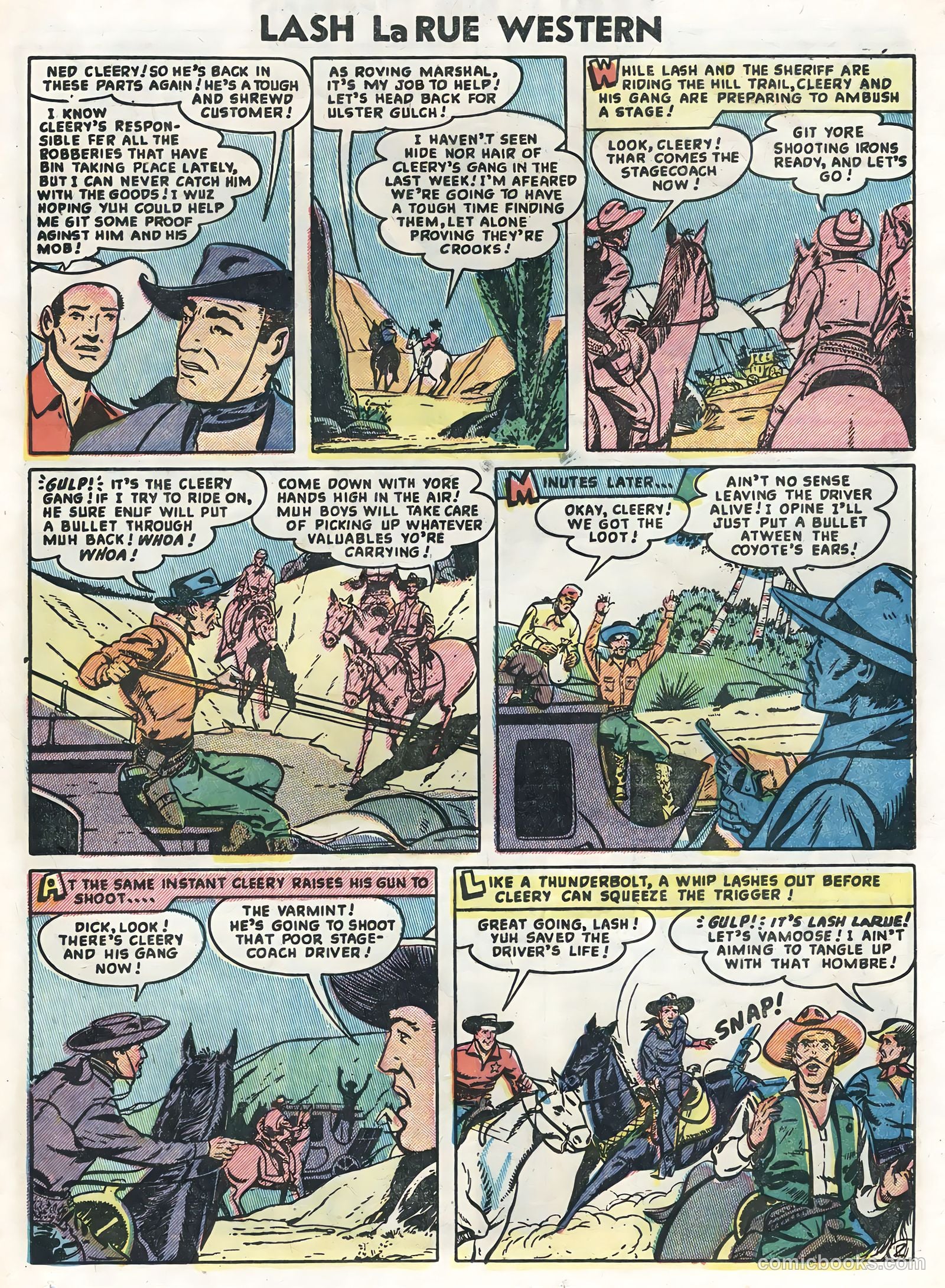Lash La Rue Western #47 (1954) — page 25 of 36