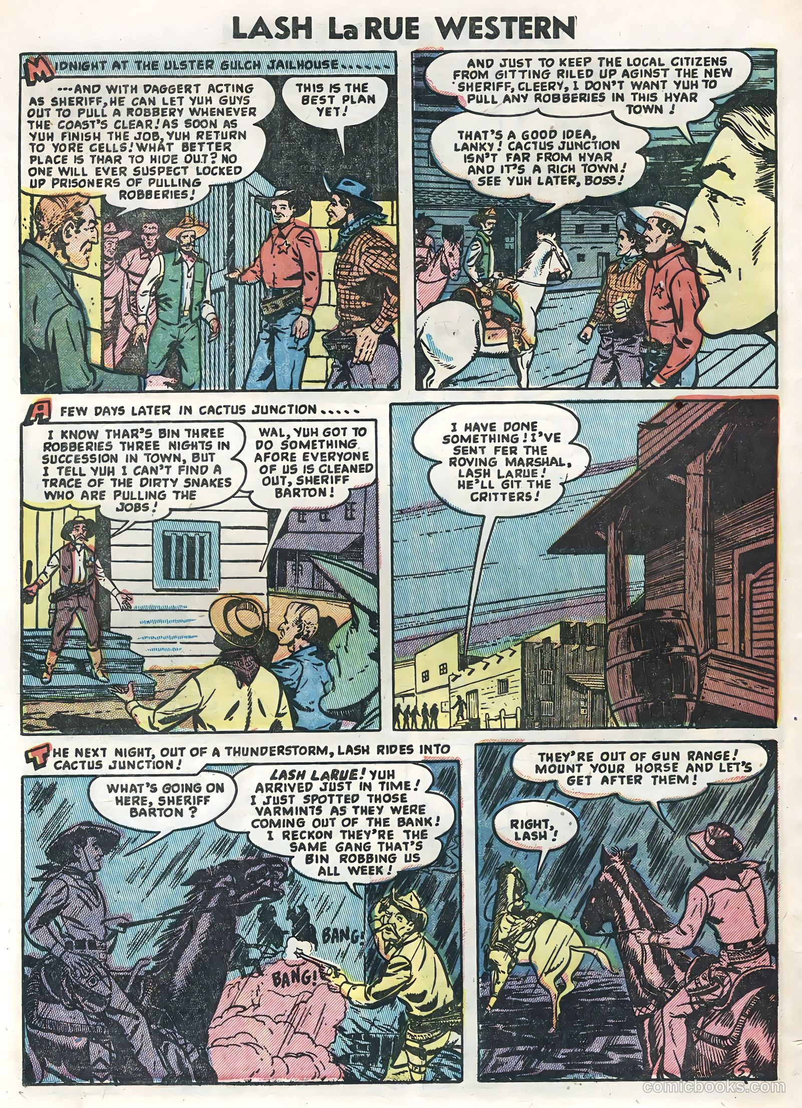 Lash La Rue Western #47 (1954) — page 28 of 36